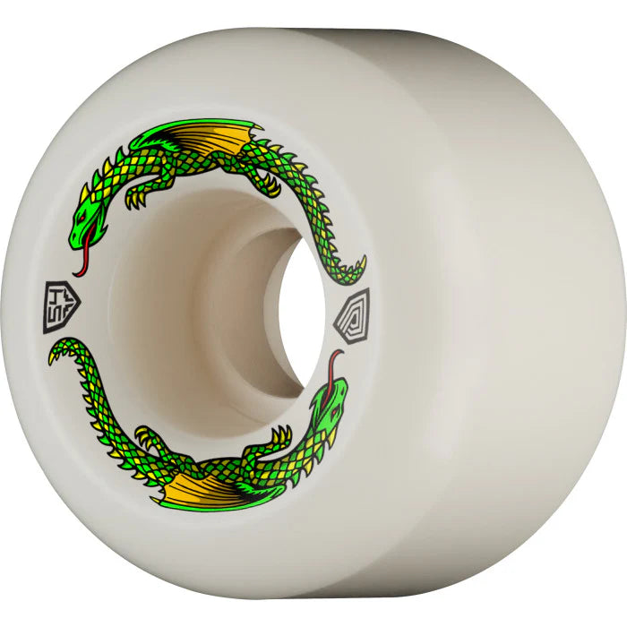 Powell Peralta Dragon Formula Wheels 93A 54x39mm - High Performance Skateboard Wheels for Street & Park Skating - Perfect for Tricks, Cruising & Smooth Rides