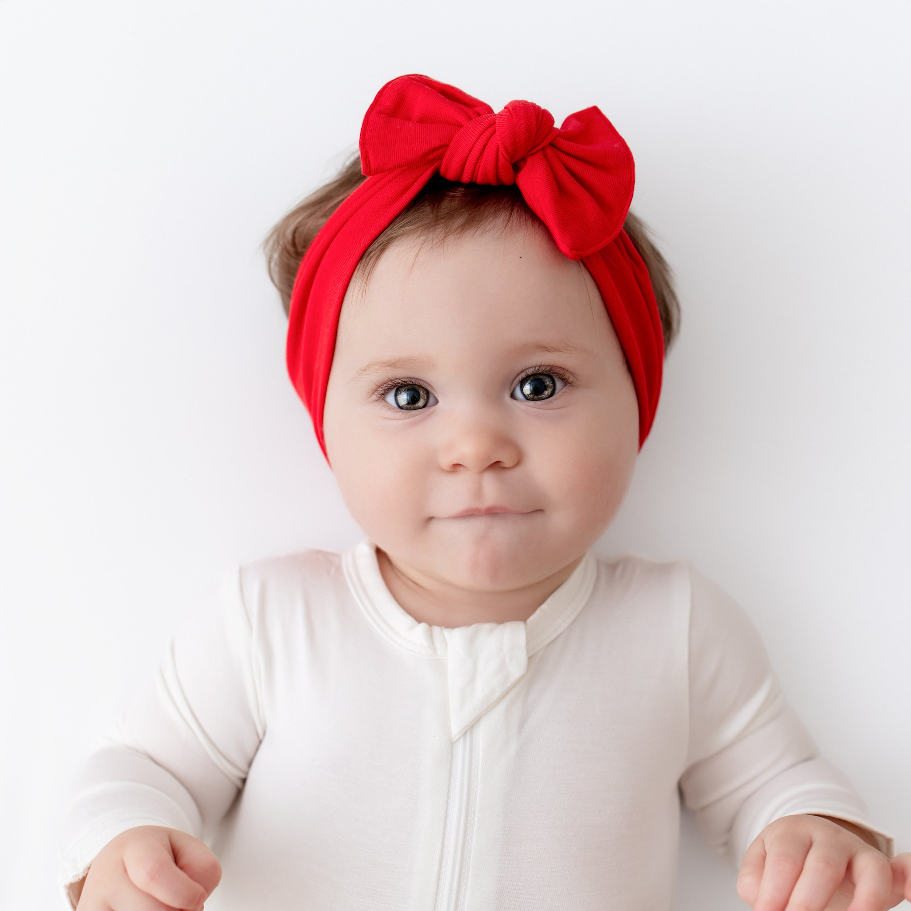 Cardinal Red Knotted Bow Headband for Women - Elegant Hair Accessory for Parties, Weddings & Everyday Wear