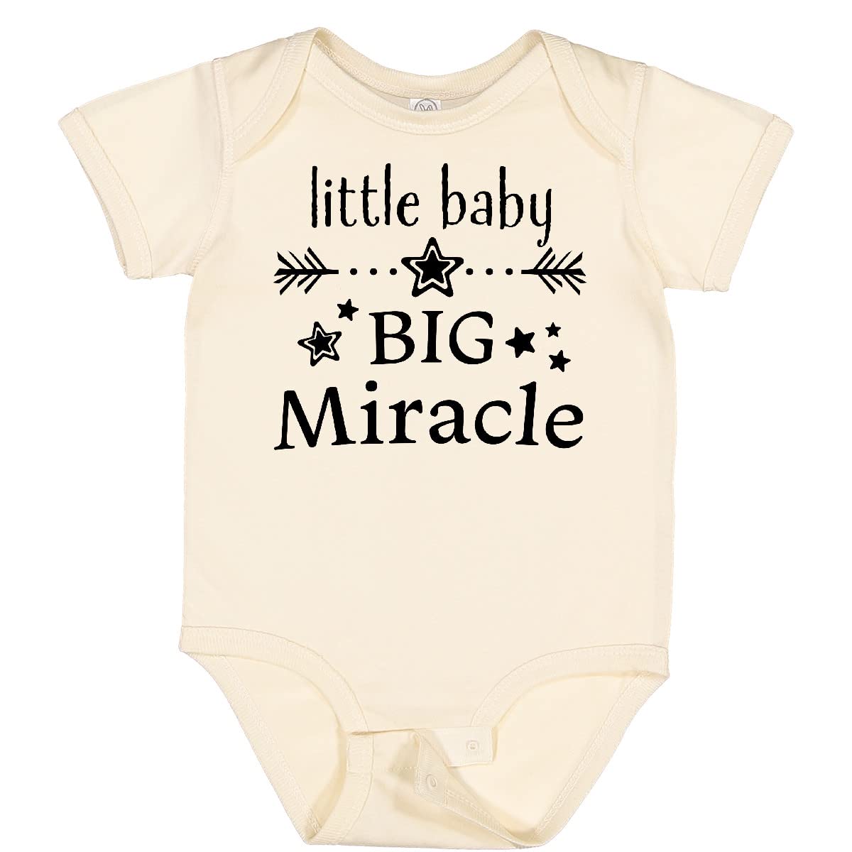 Inktastic Little Baby, Big Miracle Baby Bodysuit - Soft Cotton Infant Onesie for Newborns & Toddlers - Perfect for Baby Showers, First Photos & Everyday Wear