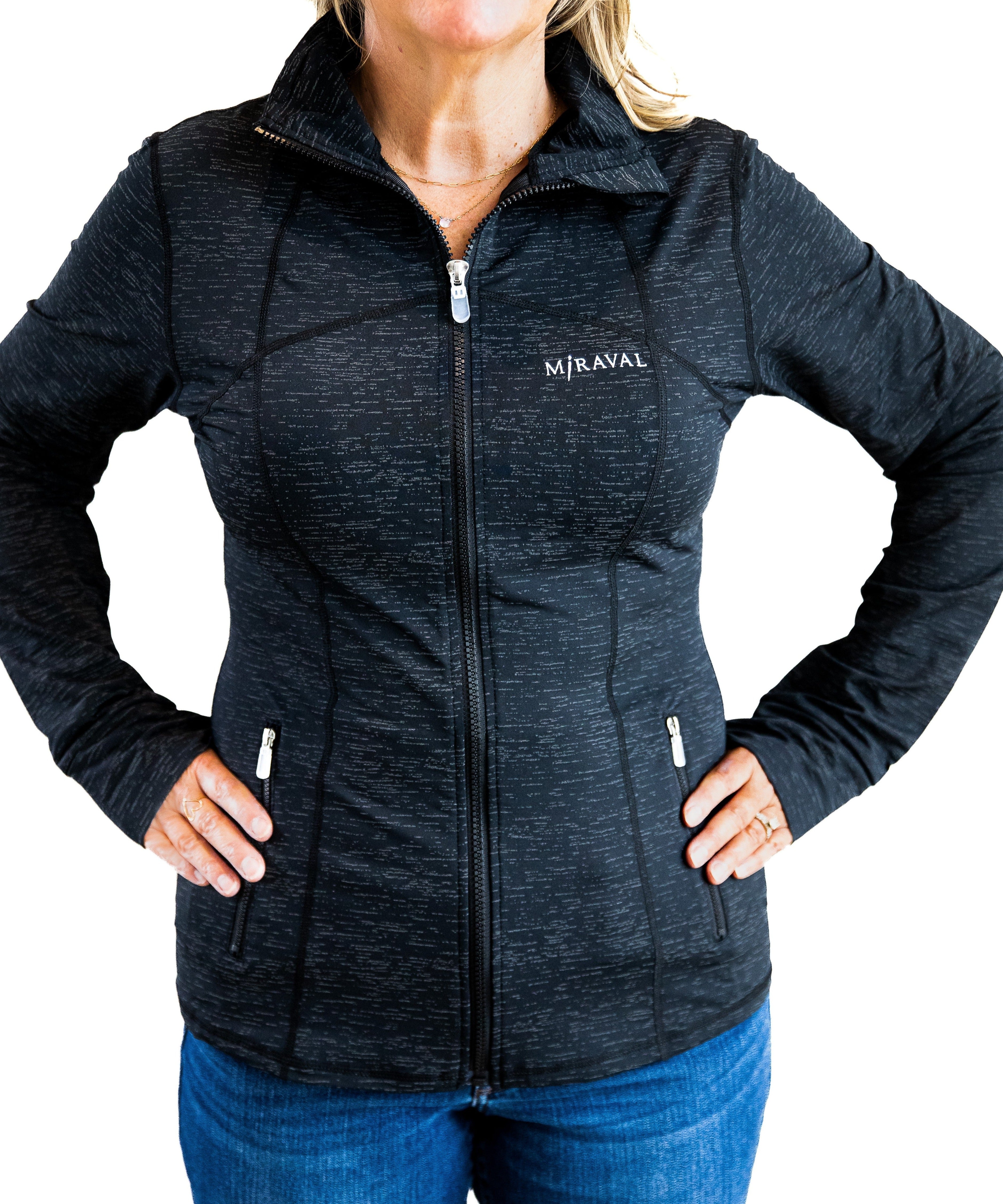 Miraval Women's Lightweight Zip Jacket - Waterproof Windbreaker for Hiking, Running & Outdoor Activities | Casual Fashion Hoodie for Everyday Wear