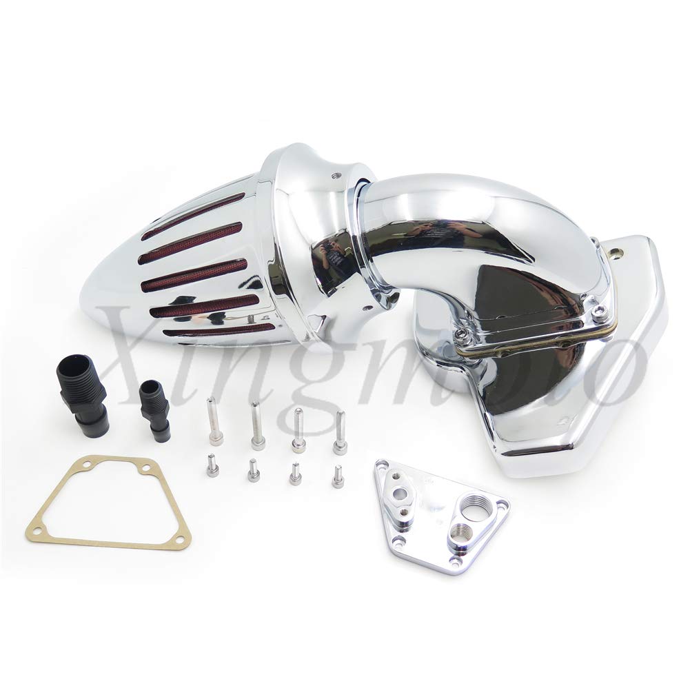 High Performance Air Intake Bullet Cleaner Kit for 2002-2009 Honda VTX 1800 R/S/C/N/F - Chrome Finish - Improved Airflow & Engine Performance - Perfect for Motorcycle Upgrades & Custom Builds
