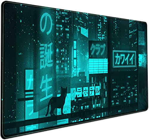 Q-vaporwave Ice Blue City