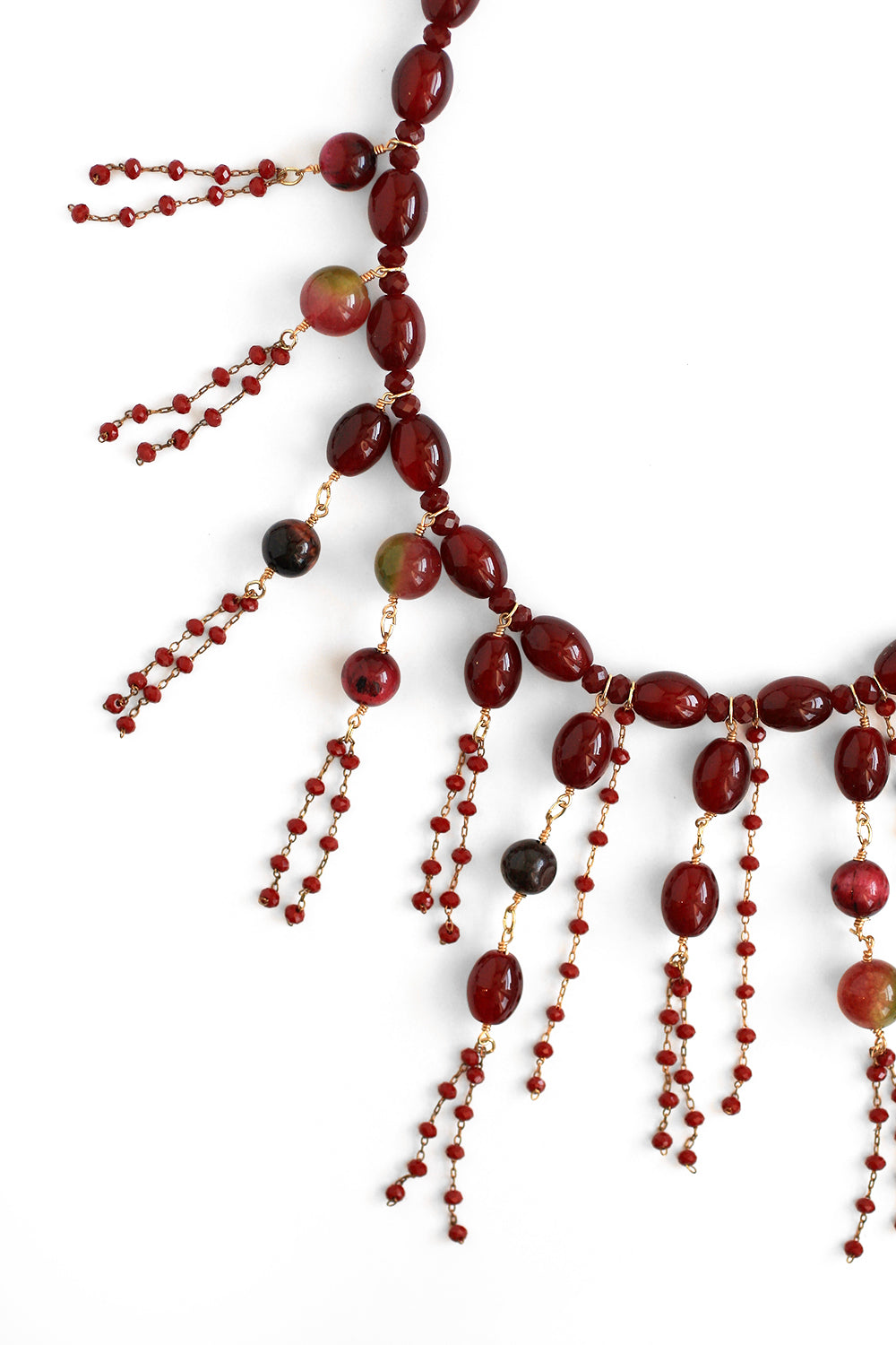 Elegant Candy Crystal Necklace with Berry Charm - Perfect for Parties, Weddings & Everyday Fashion
