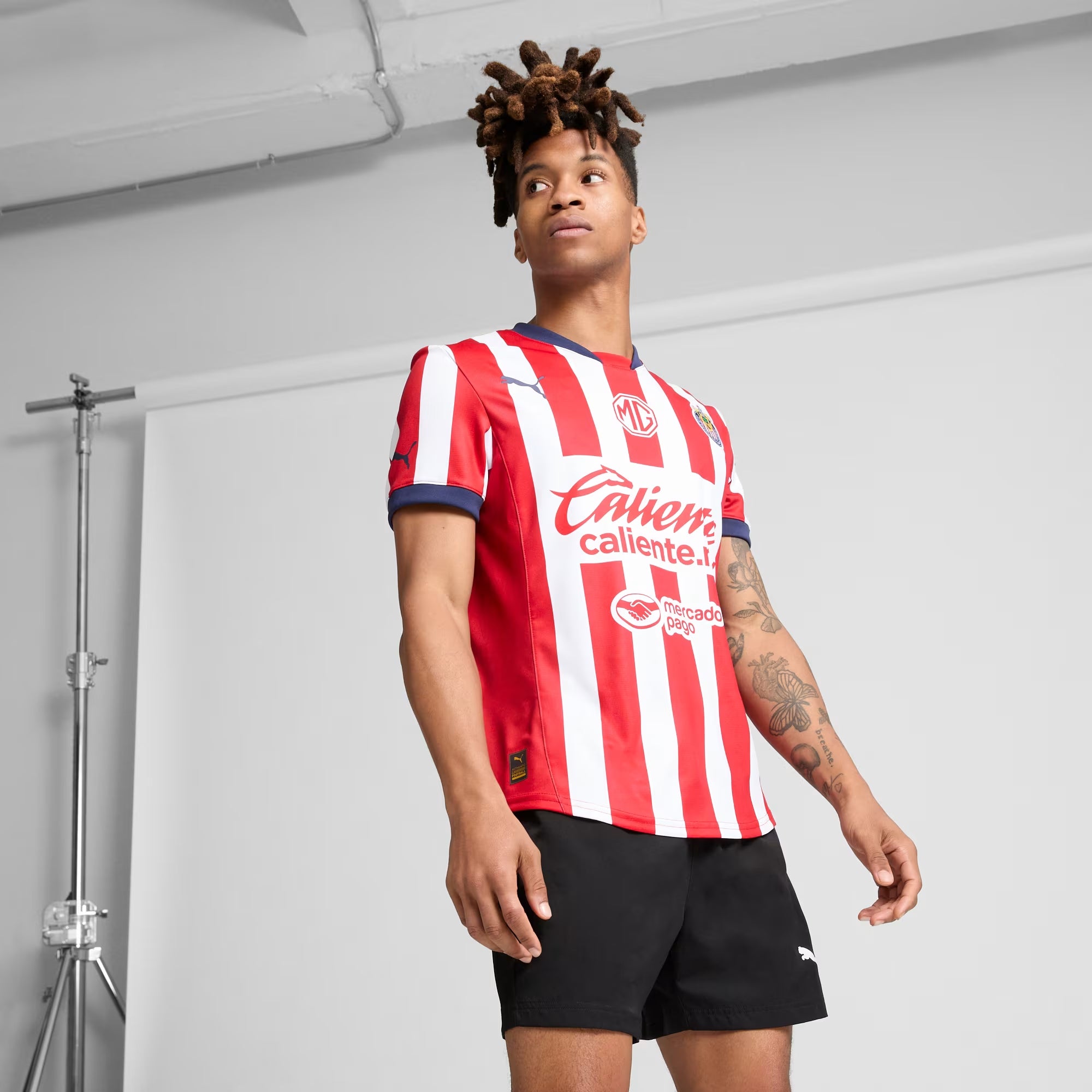 PUMA Chivas 2024/25 Stadium Home Jersey - Authentic Soccer Jersey for Men - Perfect for Match Day, Training & Fan Support