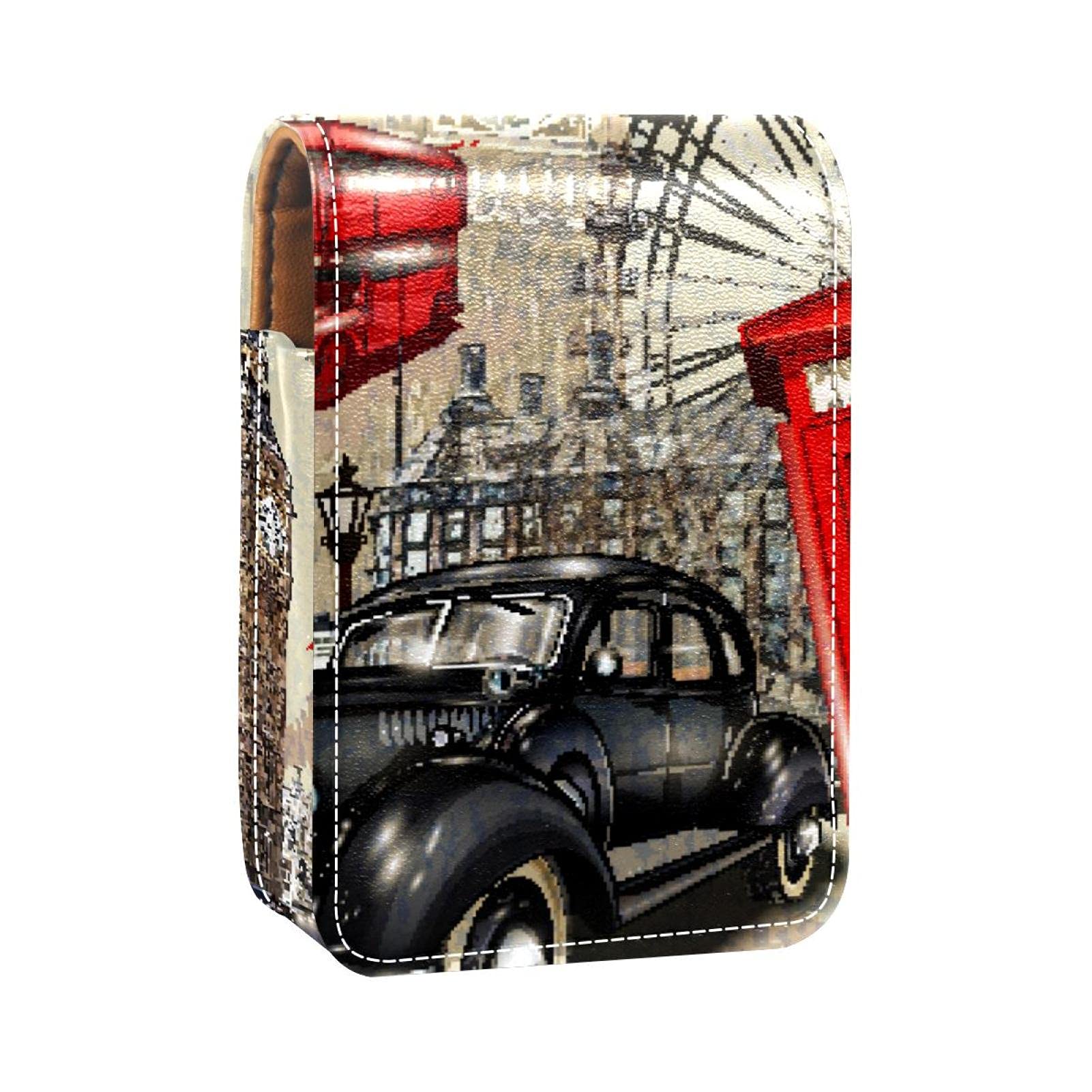 Mirror Lipstick Case for Car & Travel - Mini Cosmetic Pouch