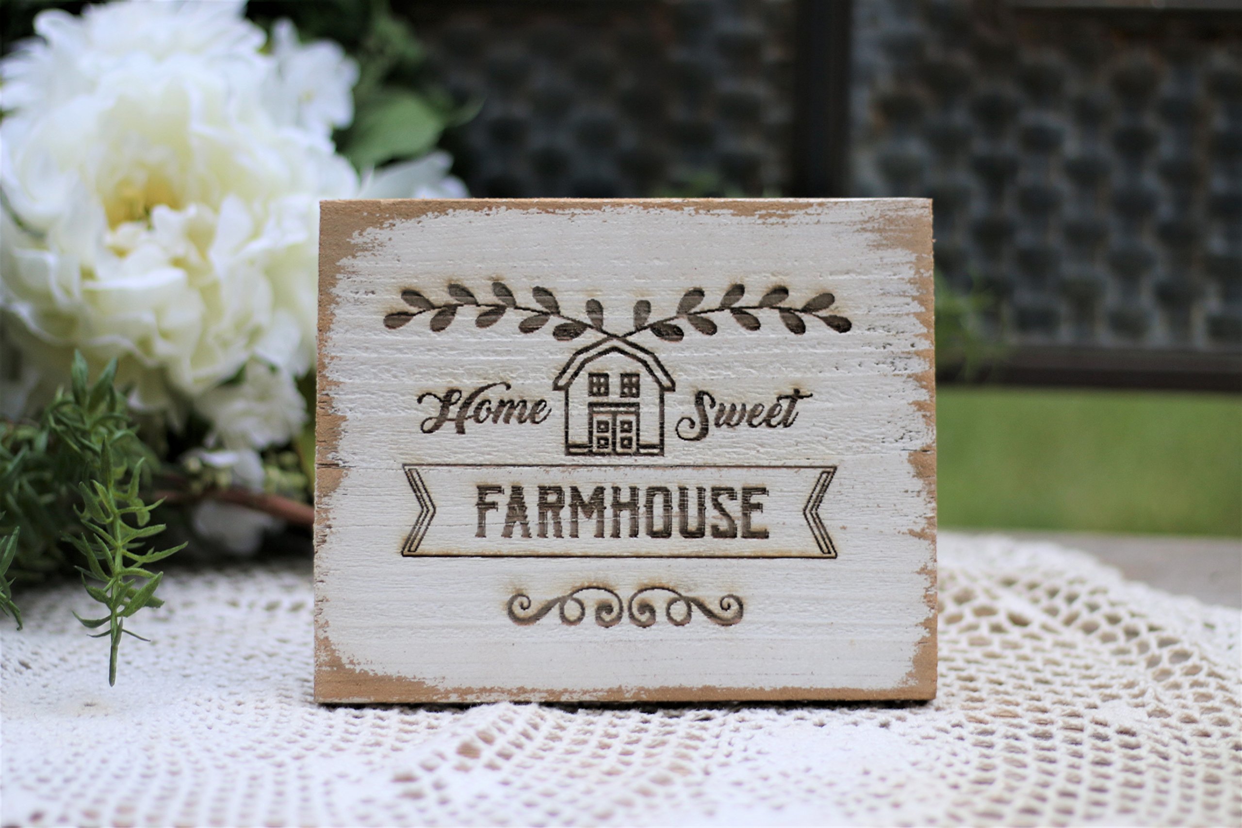 Home Sweet Farmhouse - Rustic Farmhouse Decor for Cozy Living Room, Bedroom & Kitchen | Perfect for Farmhouse Style Homes & Country Cottage Interiors
