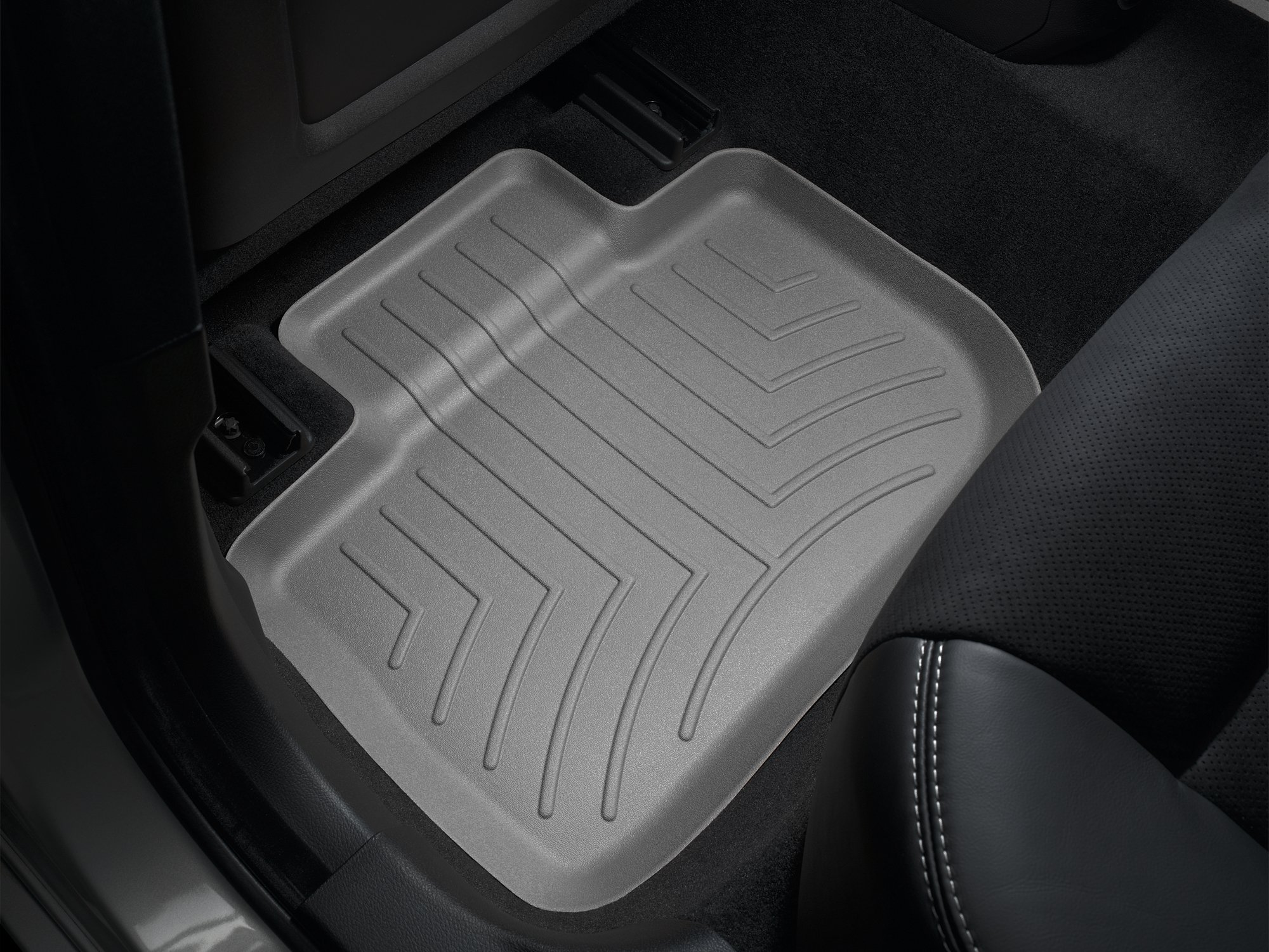 WeatherTech Custom Fit FloorLiners for Dodge Charger 300 - 2nd Row (463792) Grey - All-Weather Protection for Cars, Trucks & SUVs - Perfect for Road Trips, Commuting & Family Travel