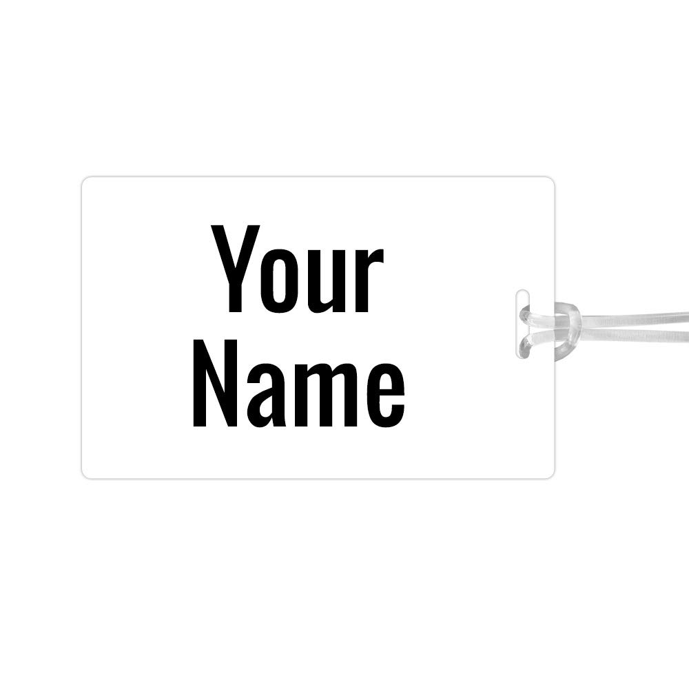 Durable Large Luggage Tag with Plain Design - Waterproof Travel ID Tag for Suitcases, Backpacks & Carry-On Bags - Perfect for Airports, Business Trips & Vacation Travel