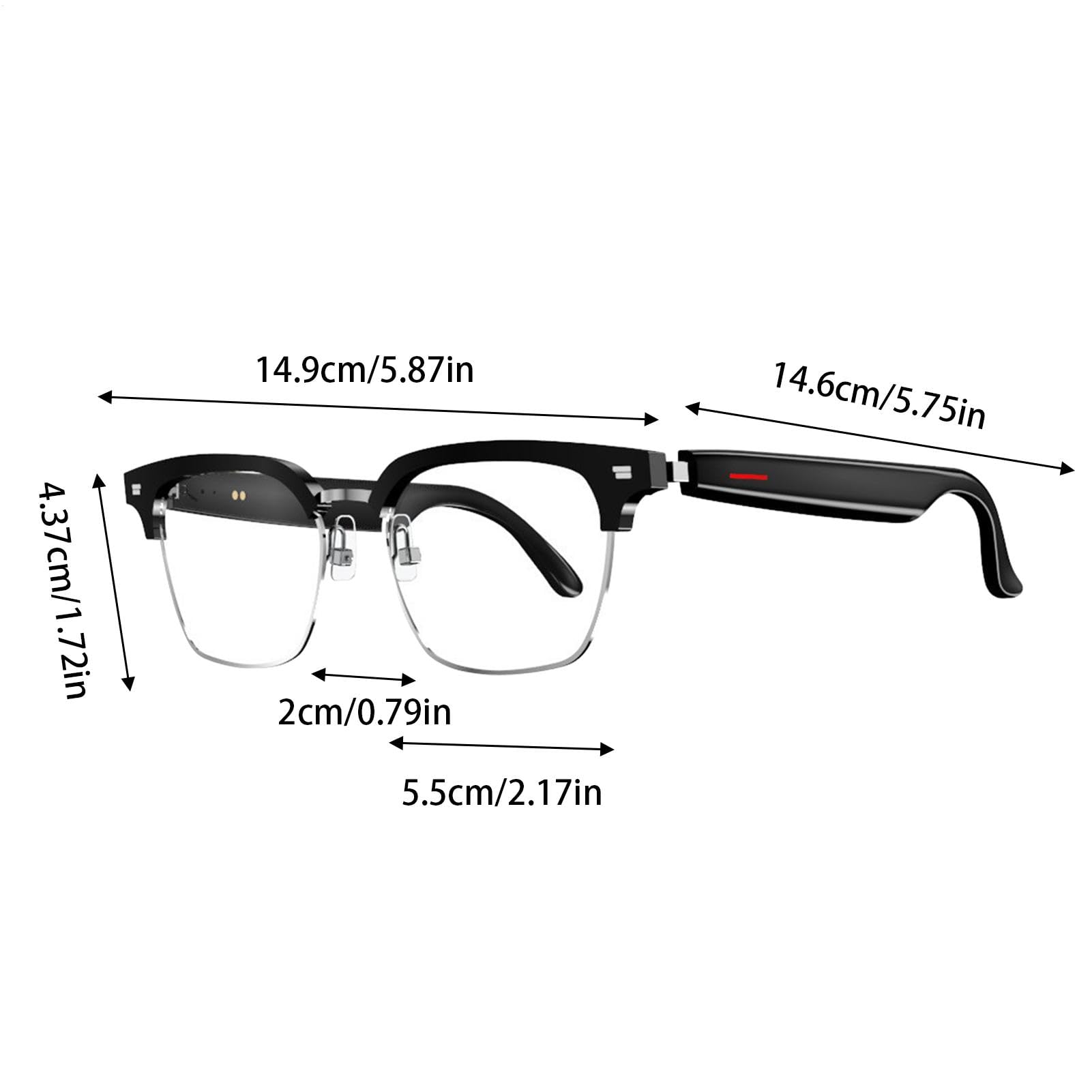 Swiftbox Smart Glasses with Built-in Speakers - Wireless Bluetooth Audio Glasses for Phone Calls & Music | Hands-Free Smart Eyewear for Workouts, Commuting & Outdoor Activities