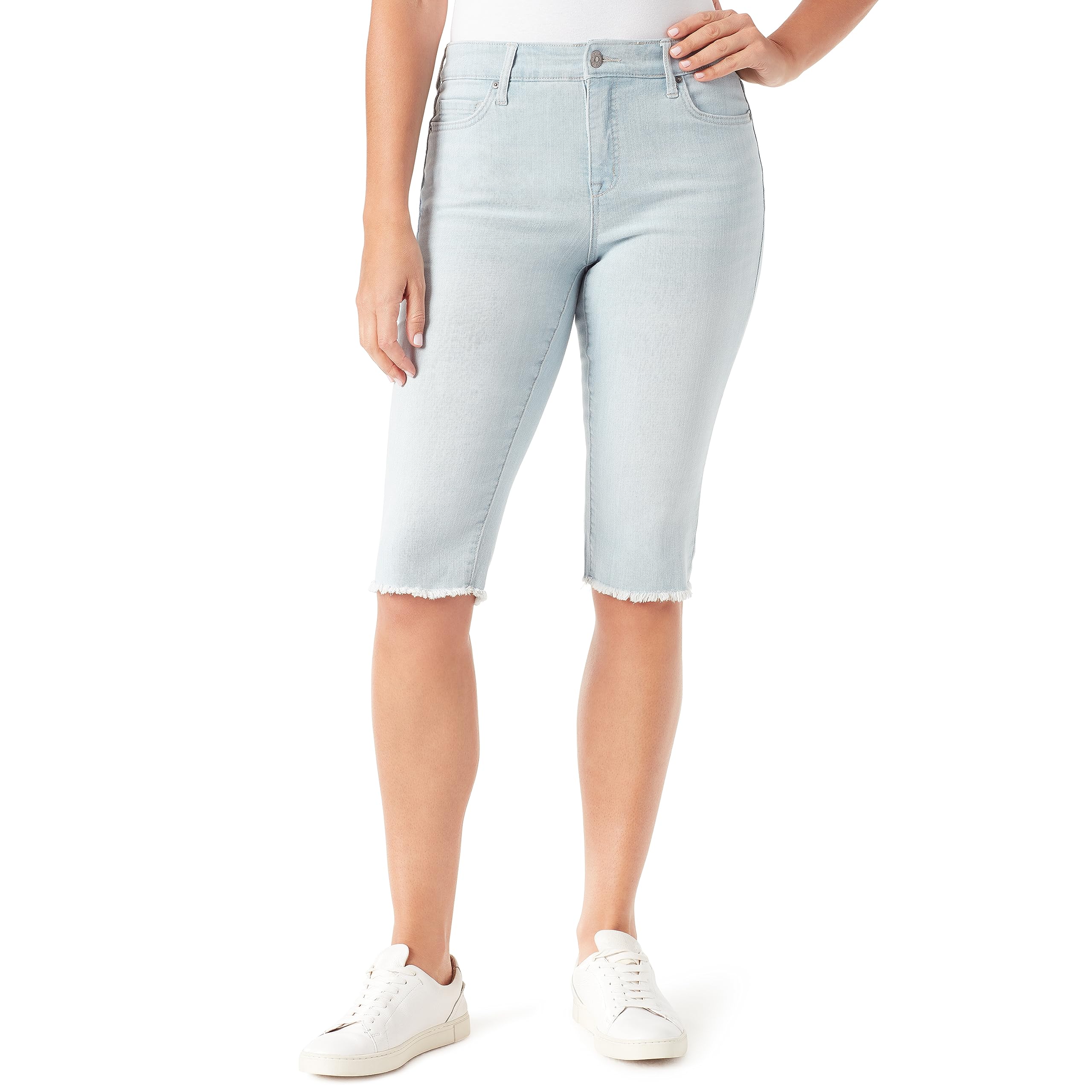 Vintage American Blues Women's Petite Chelsea Slim Midrise Skimmer Jeans - High Waisted Skinny Denim Pants for Casual Wear & Date Night Outfits