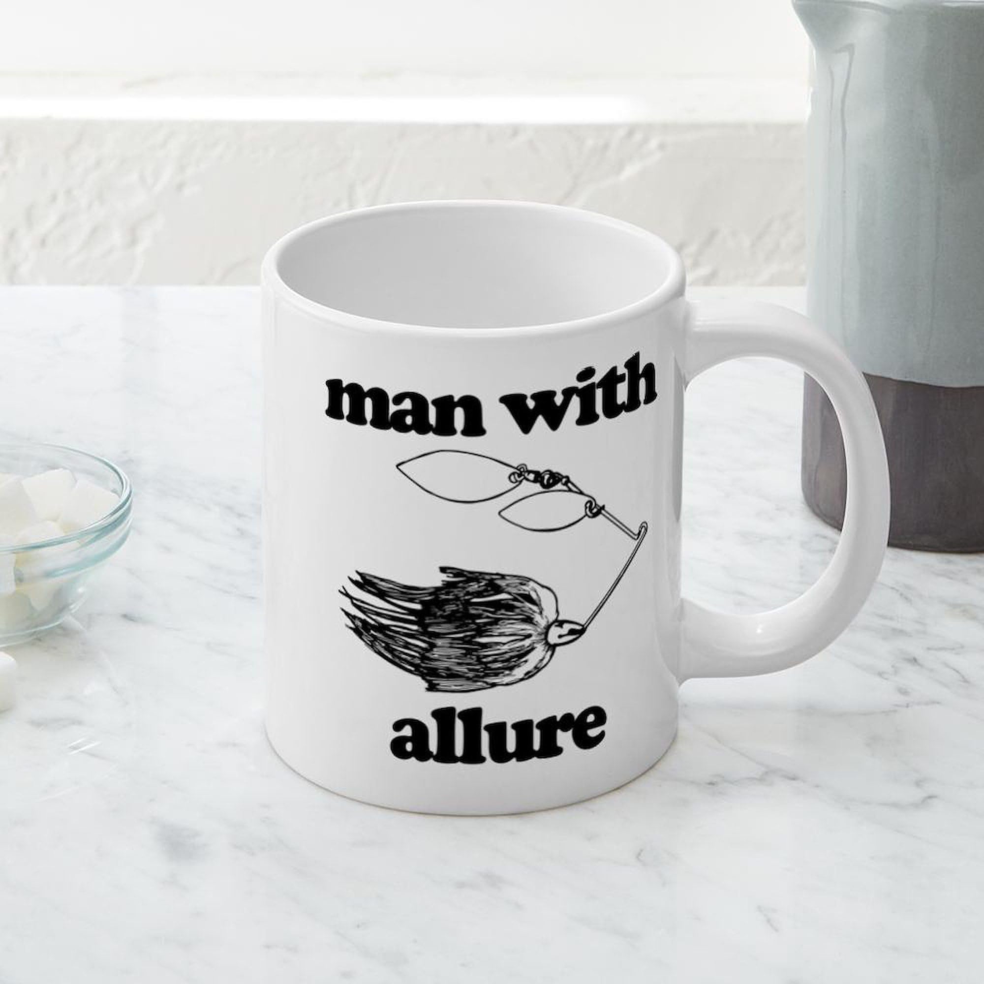 20 oz Ceramic Coffee Mega Mug - Man With Allure Design - Perfect for Home, Office & Gifts - CafePress