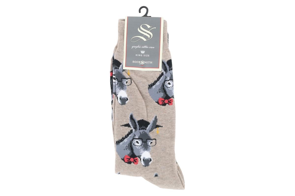 Smart Ass Crew Fun Socks by Socksmith - Eco-Friendly Hemp Socks for Men & Women - Perfect for Casual Wear, Gifts, and Everyday Comfort