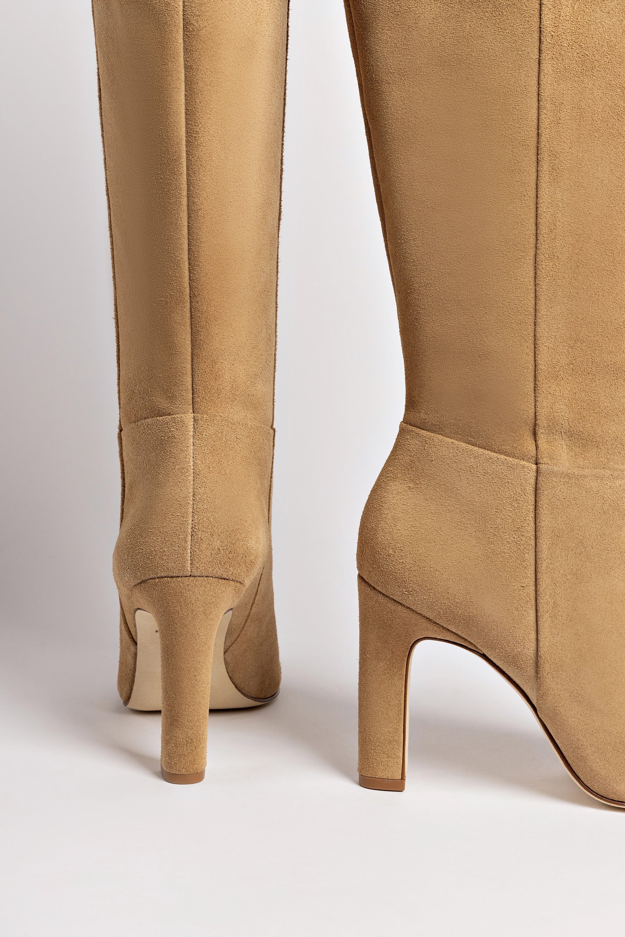 Cindy Hi Boot In Peanut Suede - Women's Fashion Ankle Boots for Fall & Winter - Comfortable Casual & Dressy Style - Perfect for Office, Date Night & Outdoor Adventures