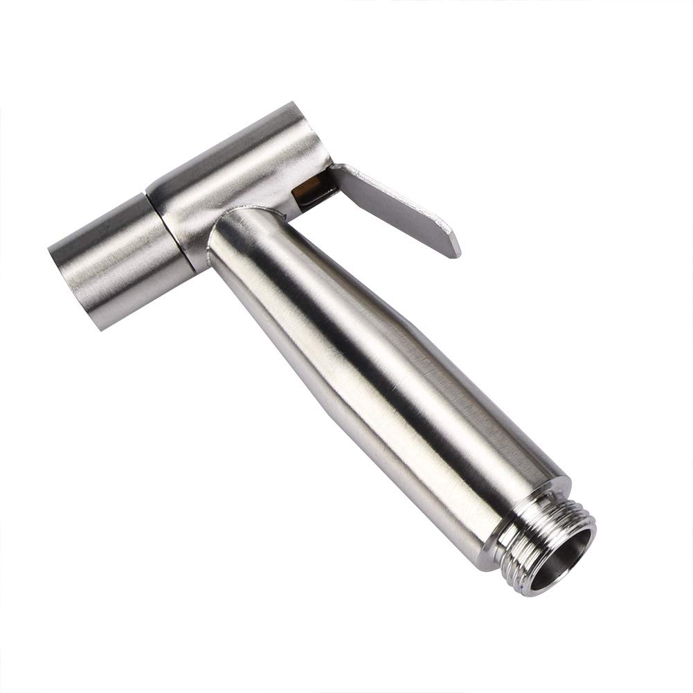 Stainless Steel Handheld Bidet Sprayer Kit - 304 Stainless Steel Toilet Spray Shower Head with Hose Adapter for Bathroom & Baby Cloth Diaper Cleaning | Perfect for Hygienic Toilet Use, Baby Care & Pet Cleaning