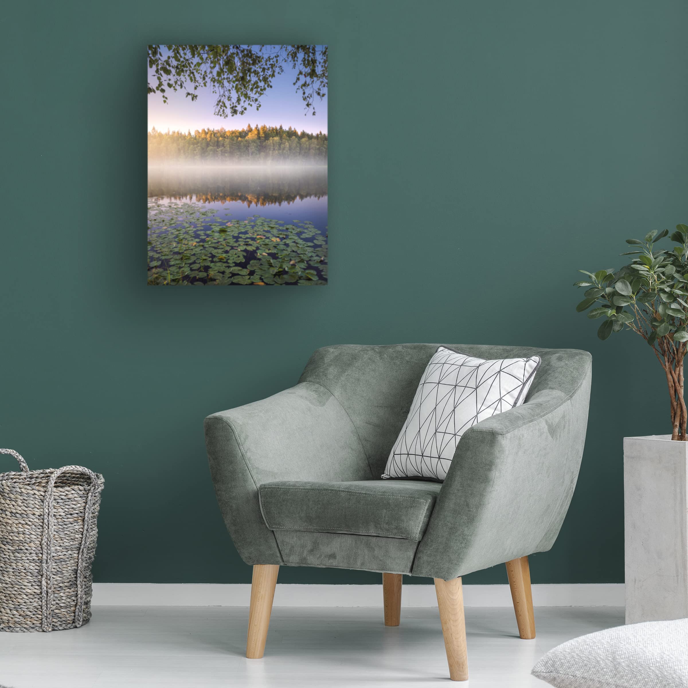 Trademark Fine Art 'Calm Summer Night' Canvas Wall Art Print by Christian Lindsten - Perfect for Living Room, Bedroom & Office Decor