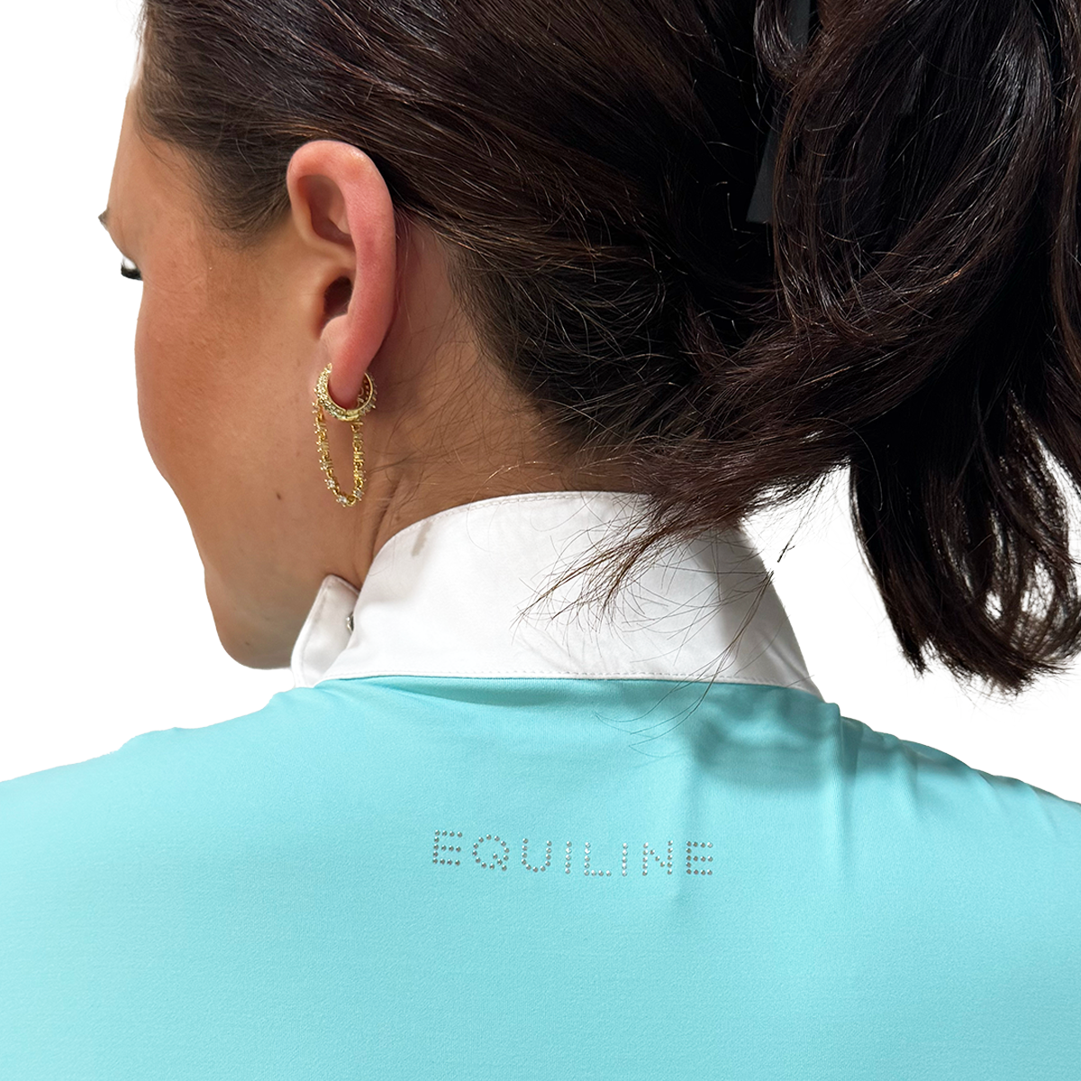Equiline Women's Elegant Show Shirt - Breathable & Stylish Equestrian Top for Horse Riding & Competitions | Perfect for Dressage, Show Jumping & Riding Lessons