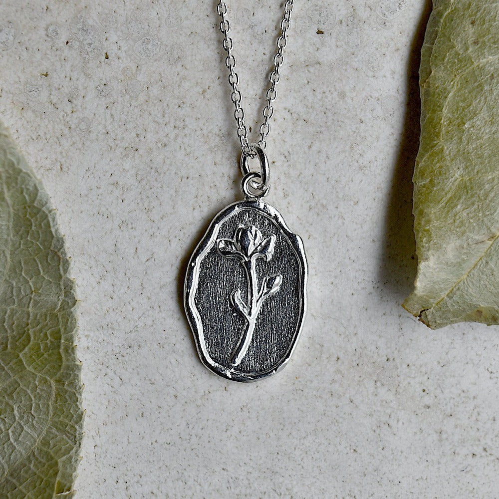 Flower of the Month Charm Necklace - Birth Month Floral Pendant Jewelry for Women - Perfect Gift for Birthday, Anniversary & Special Occasions