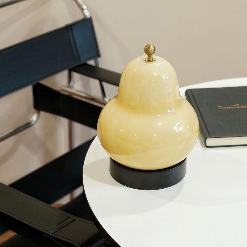 Pear Rechargeable LED Table Lamp with Built-in Battery - Perfect for Bedroom, Office, and Reading Nook Lighting