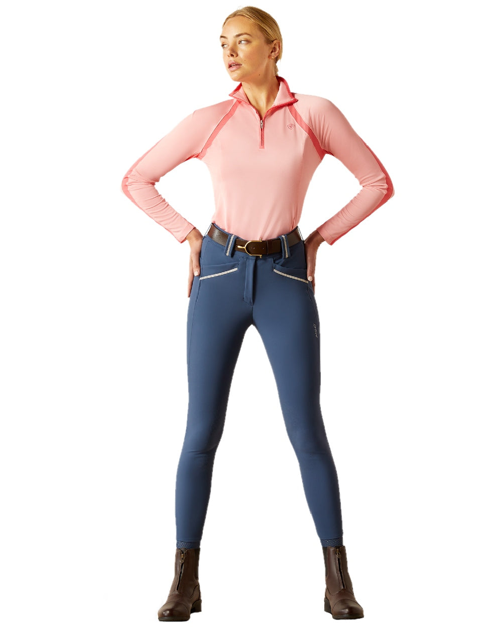 Ariat Women's Sunstopper 3.0 Quarter Zip Baselayer Top - UPF 50+ Sun Protection, Moisture-Wicking Performance Shirt for Horseback Riding, Hiking & Outdoor Activities