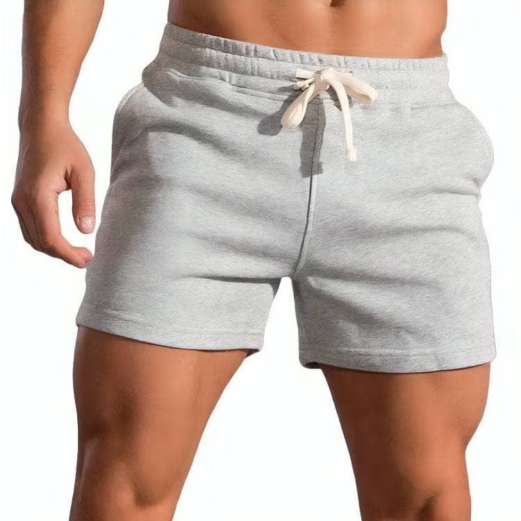 Gray Plain Hoochie Daddy Shorts for Men - Comfortable Casual Summer Swimwear & Beach Shorts - Perfect for Pool Party, Vacation and Outdoor Activities