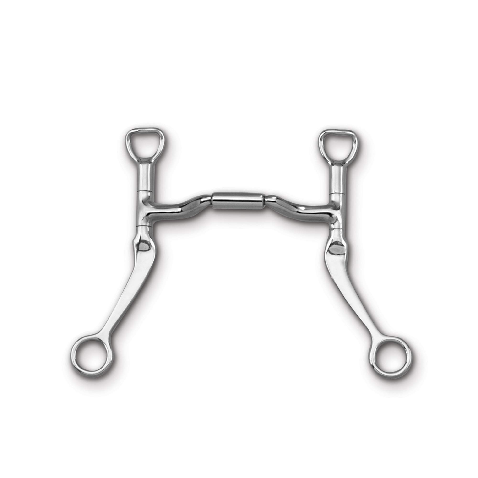 **Myler Flat Shank Sweet Iron Forward Tilt Ported Barrel Bit – Perfect for Western Riding, Horse Training & Show Performance**