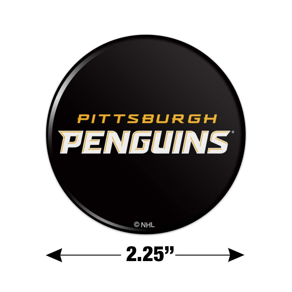 Pittsburgh Penguins NHL Logo Refrigerator Magnet - Strong Kitchen & Locker Decorative Button Magnet for Fans, Sports Decor, Office & Home Use