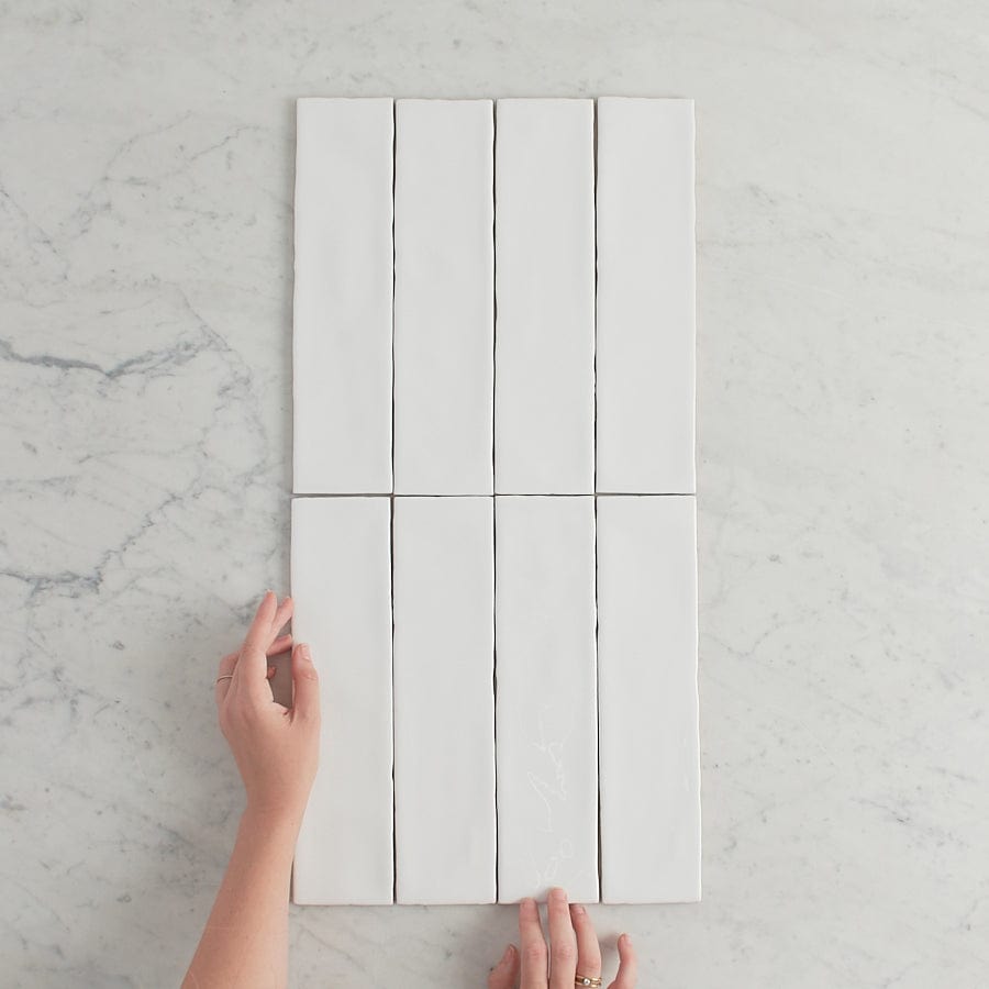 Premium Newport Gloss White Subway Tile - Classic Ceramic Wall & Backsplash Tile for Kitchen, Bathroom, and Shower Renovation
