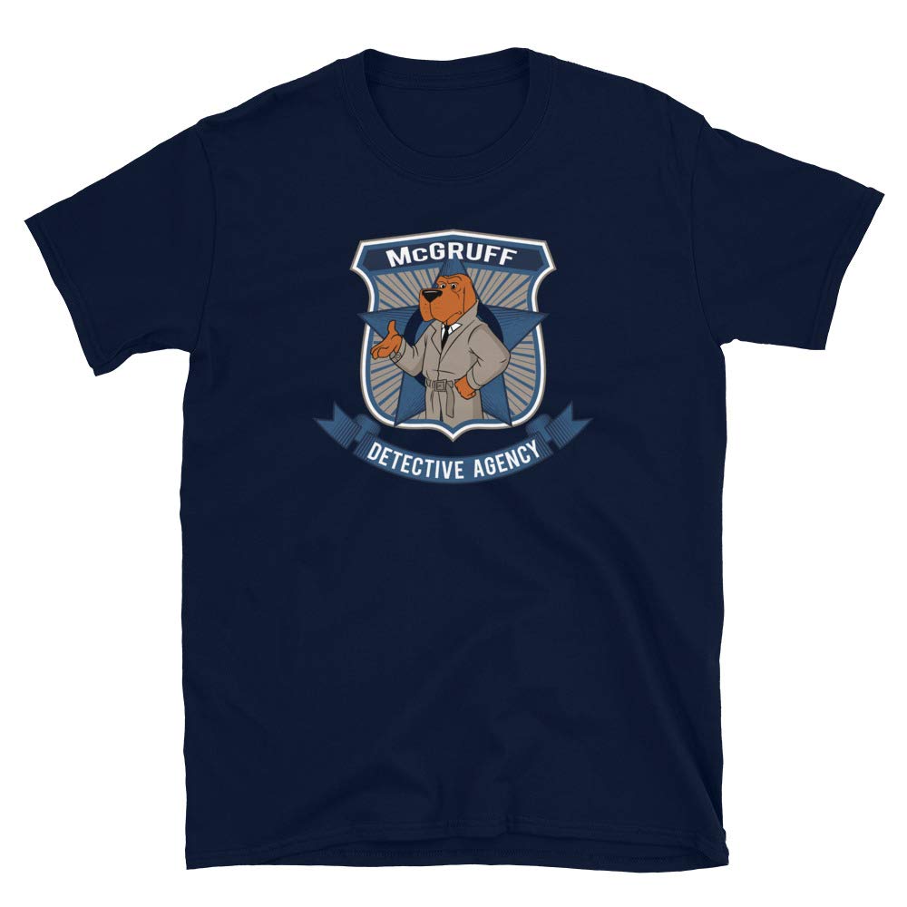 Vintage McGruff The Crime Dog T-Shirt - Nostalgic McGruff Detective Agency Graphic Tee - Take A Bite Out of Crime Slogan - Perfect for 80s Retro Fans & Crime Prevention Awareness Events