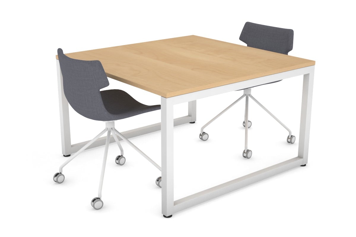 Modern Quadro Loop Legs Boardroom Table - 1200L x 1200W Conference Table for Office Meetings & Executive Workspaces - Perfect for Corporate Offices, Meeting Rooms & Professional Settings