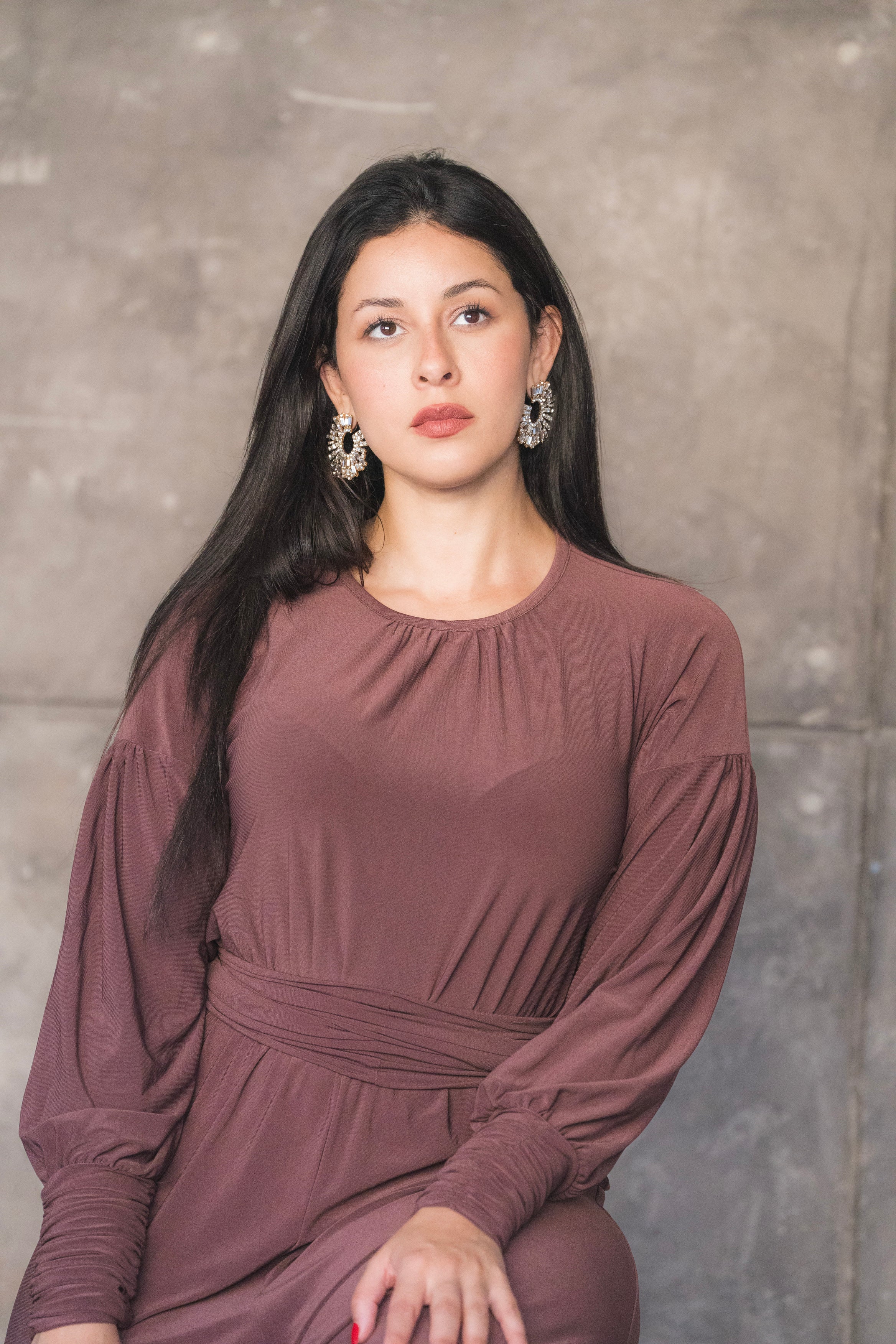 Soft Stretch Long Sleeve Wide Leg Jumpsuit for Women - Comfortable Lounge Wear & Casual Outfit for Everyday Wear