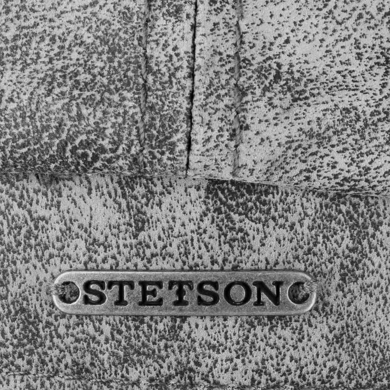 Stetson Hatteras Pigskin Leather Newsboy Cap – Vintage Style Men's Hat for Casual Wear & Outdoor Adventures