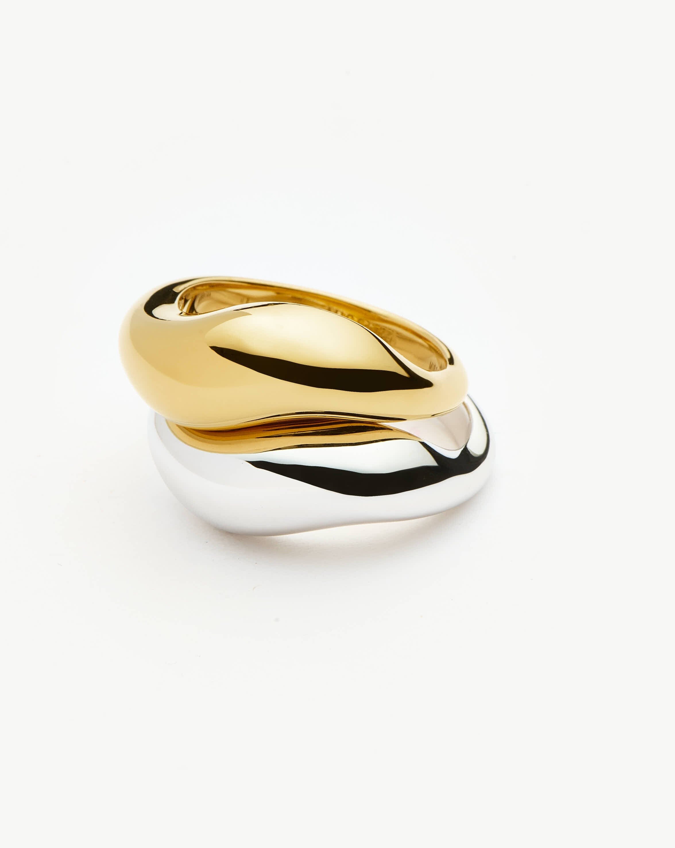 Savi Signature Stacking Ring Set for Women - Mixed Metal Gold & Silver Rings - Layered Minimalist Jewelry for Everyday Wear, Gift Giving & Special Occasions