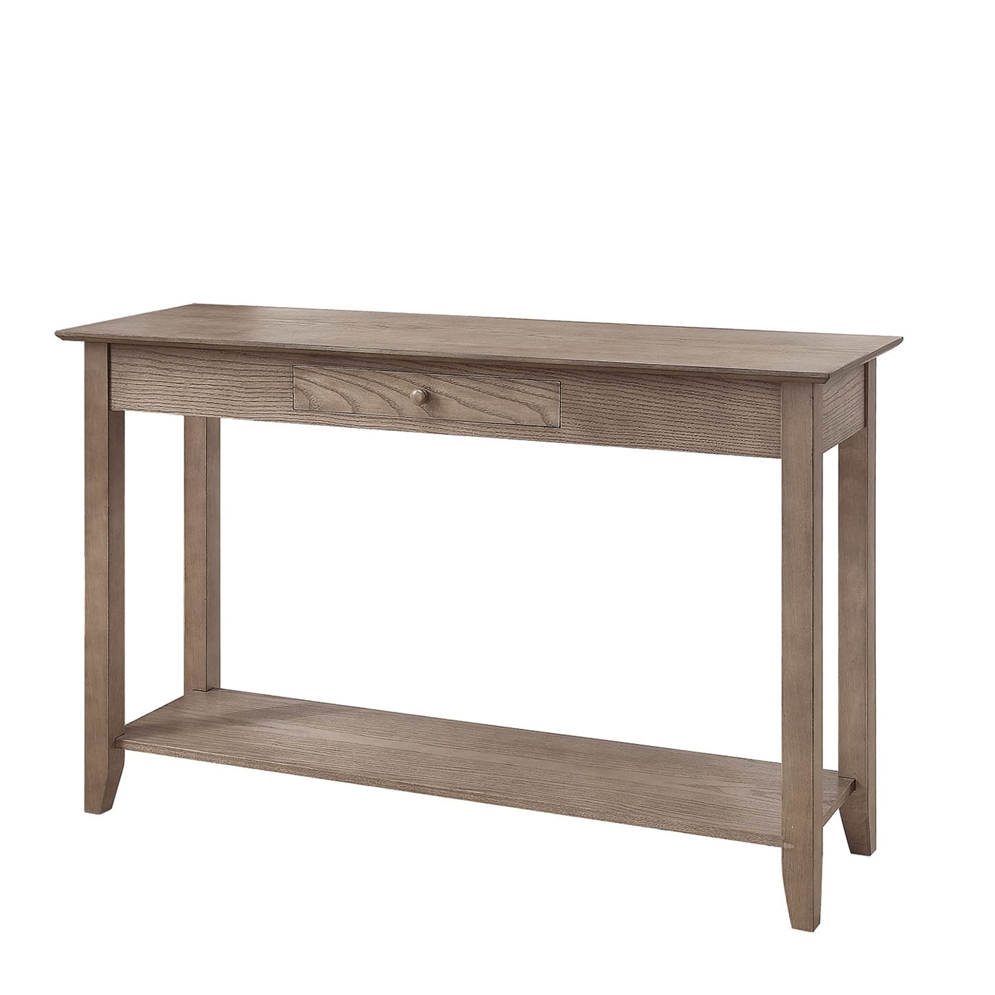 Ergode American Heritage 1 Drawer Console Table with Shelf - Solid Wood Entryway Table for Hallway, Living Room & Foyer Decor