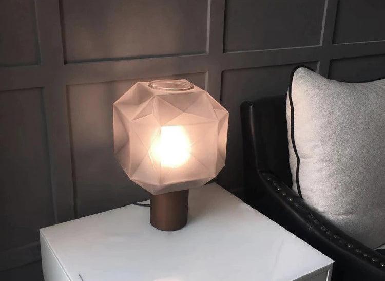Modern Cubo Table Lamp - LED Night Light for Bedroom, Living Room & Office - Adjustable Brightness & Warm White Light - Perfect for Reading, Relaxing & Decor