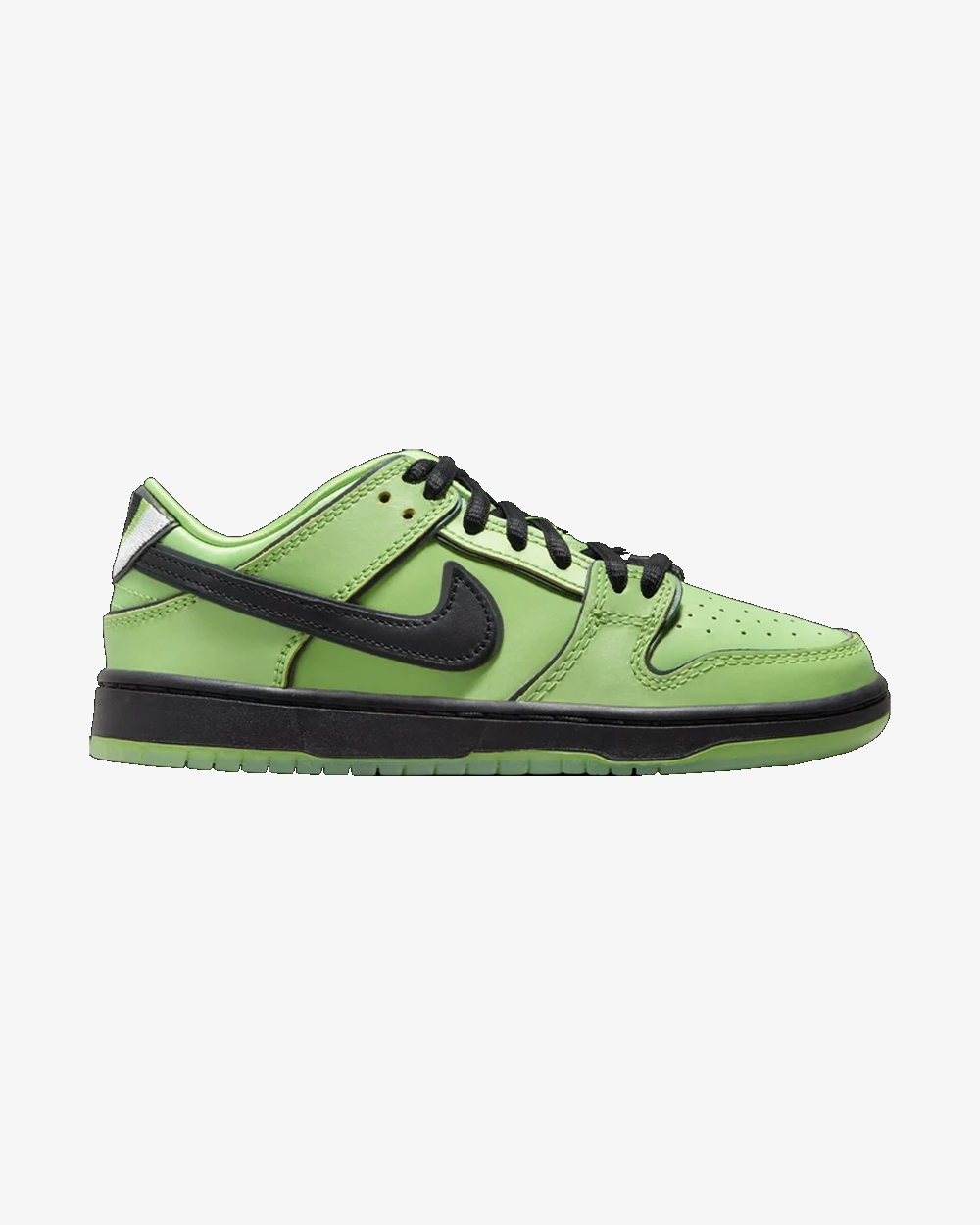 Nike SB Dunk Low Buttercup Green Preschool Shoes - The Powerpuff Girls Collaboration - Stylish Sneakers for Kids, Boys & Girls - Perfect for School, Play & Casual Wear