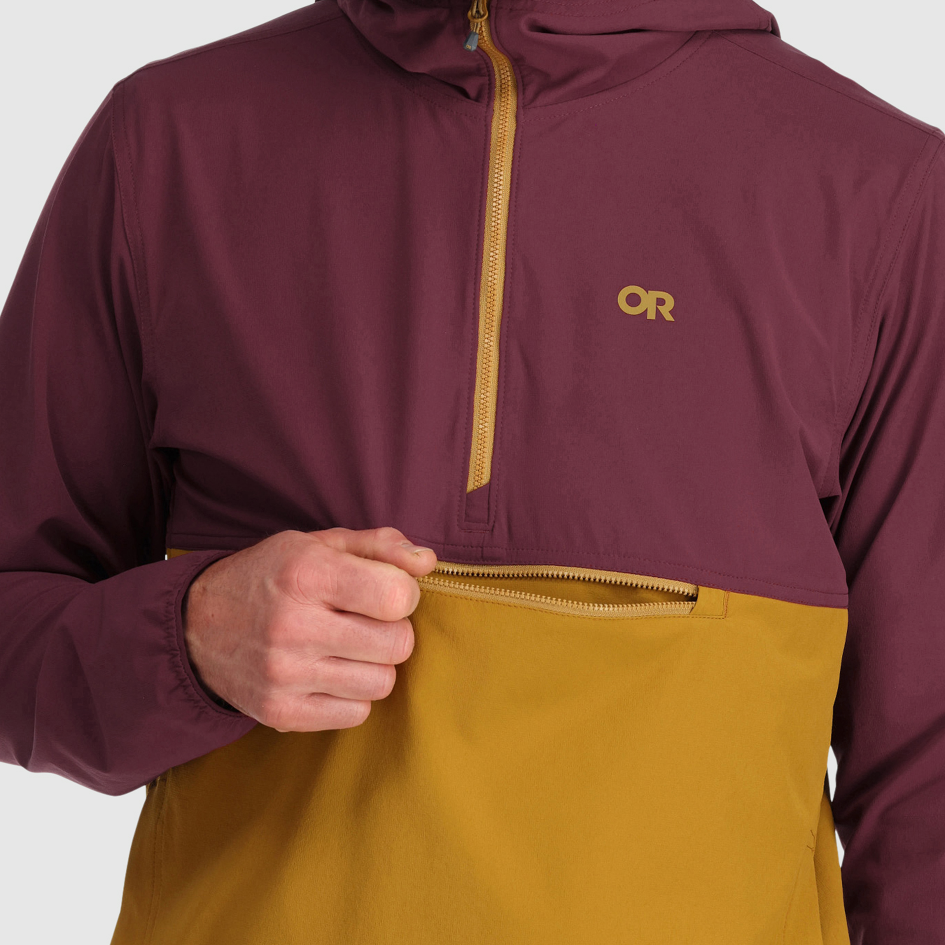 Men's Ferrosi Anorak Jacket - Lightweight Water-Resistant Outdoor Windbreaker for Hiking, Camping & Travel