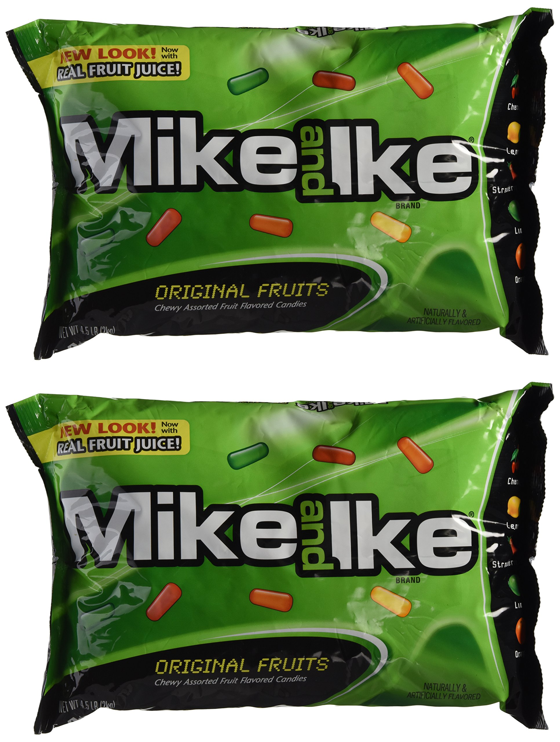 Mike and Ike Original Fruits Bulk Candy - 9 Lbs Pack of Assorted Fruit Flavored Chewy Candies - Perfect for Parties, Movie Nights, and Office Snacks