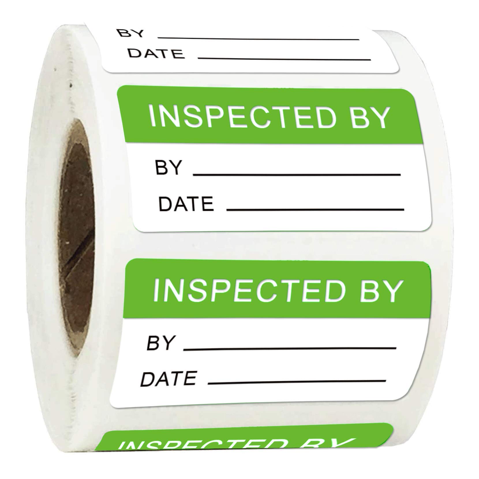 500 Pcs 1x2 Inch Fluorescent Green Inventory Control Stickers - High-Quality Adhesive Labels for Shipping, Warehouse & Organization | Perfect for Quality Control, Logistics & Stock Management