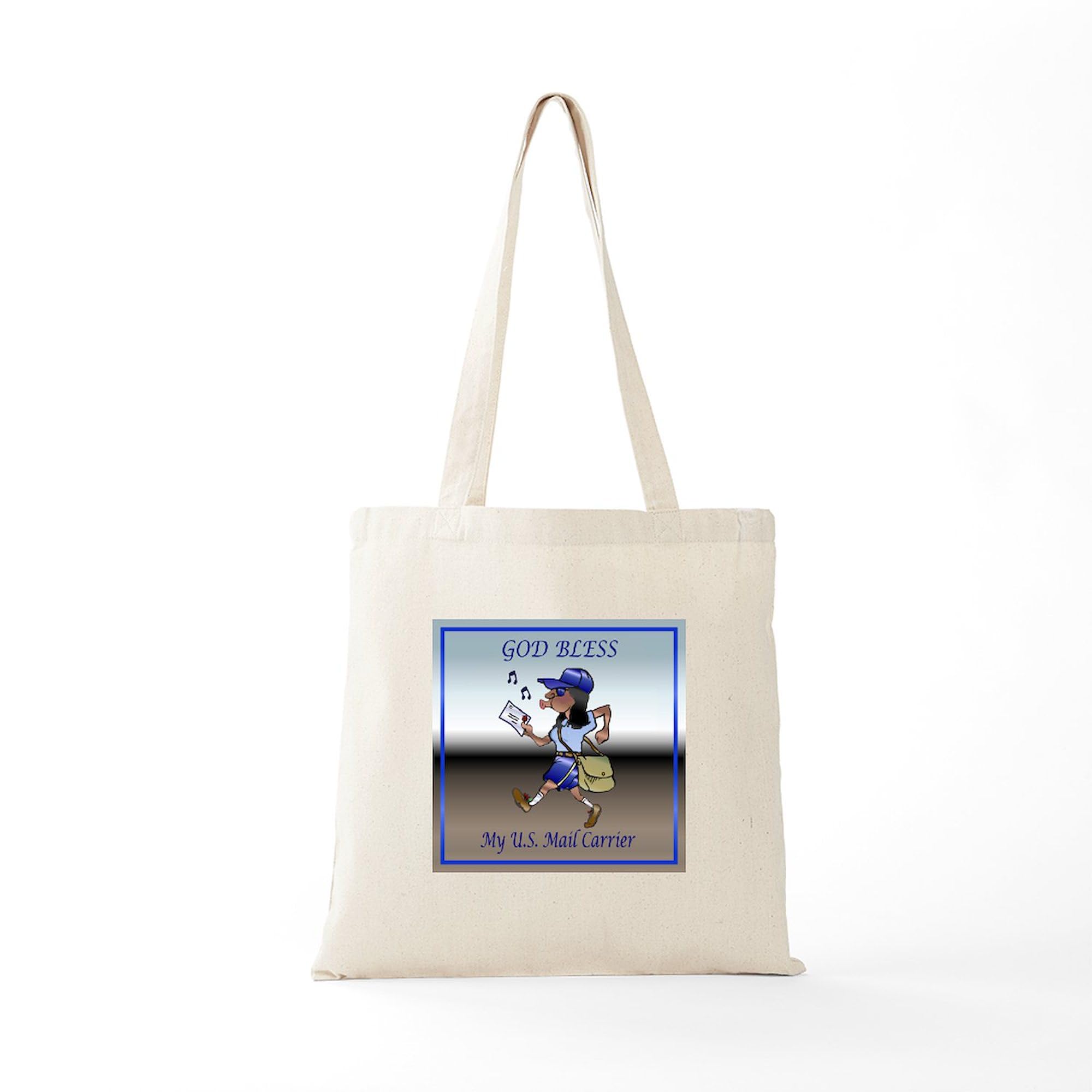Mail Carrier Tote Bag - Natural Canvas Reusable Shopping Bag for Postal Workers, Groceries & Everyday Use | Durable Eco-Friendly Tote for Work, Errands & Travel