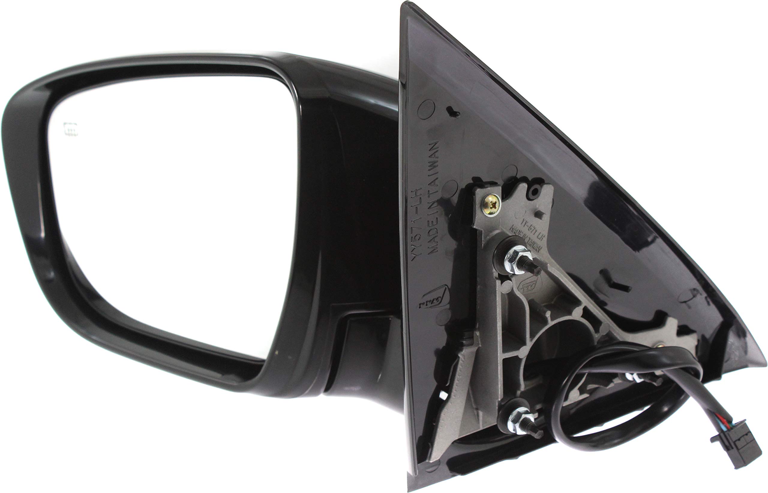 2017 Nissan Pathfinder Driver Side Power Heated Mirror with Turn Signal - Garage-Pro Replacement Part (Paintable, No Memory/360 Camera) - Perfect for Winter Driving & Enhanced Safety