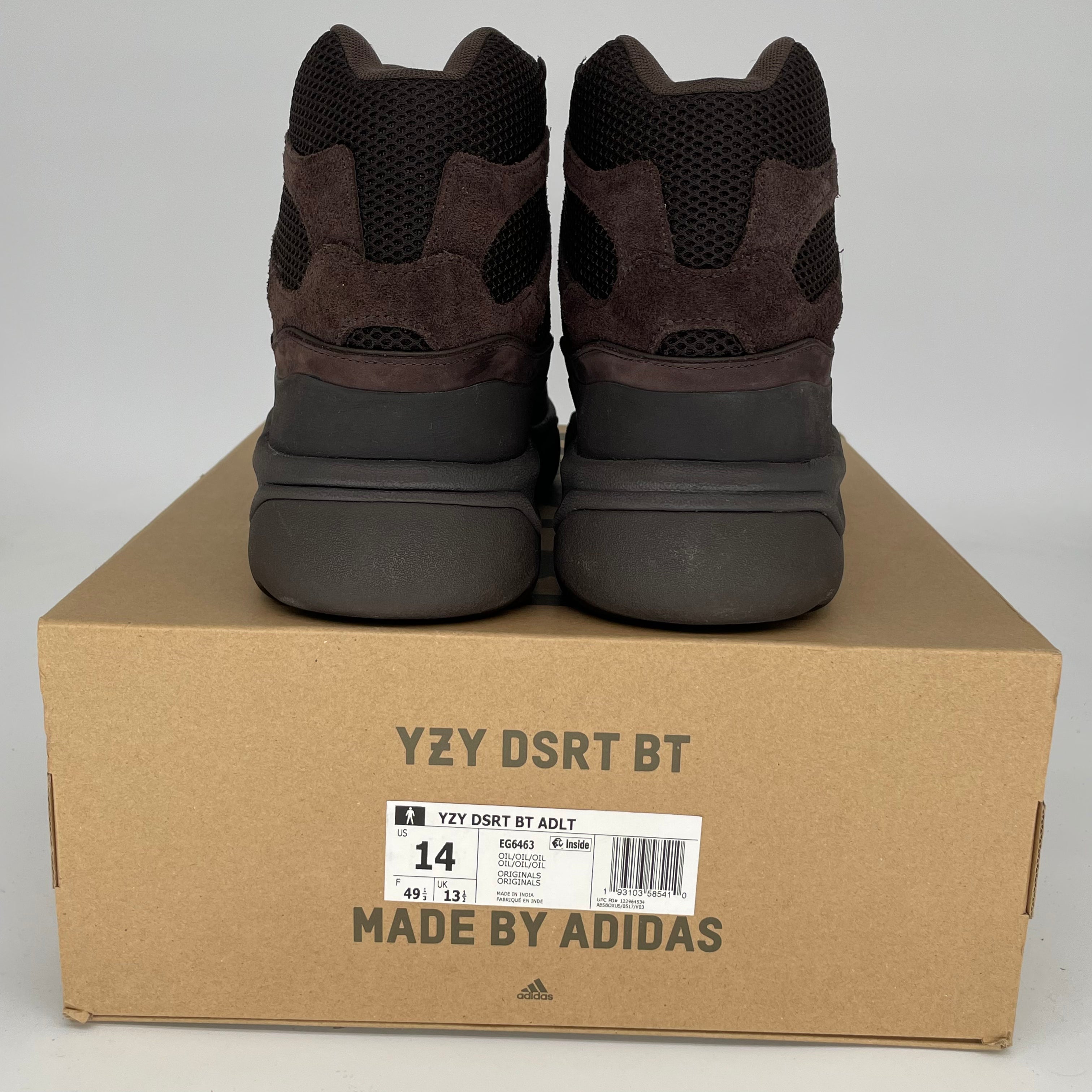 Adidas Yeezy Desert Boot Oil Tan Size 14 Men's EG6463 - Stylish & Comfortable Hiking & Outdoor Boots for Adventurers