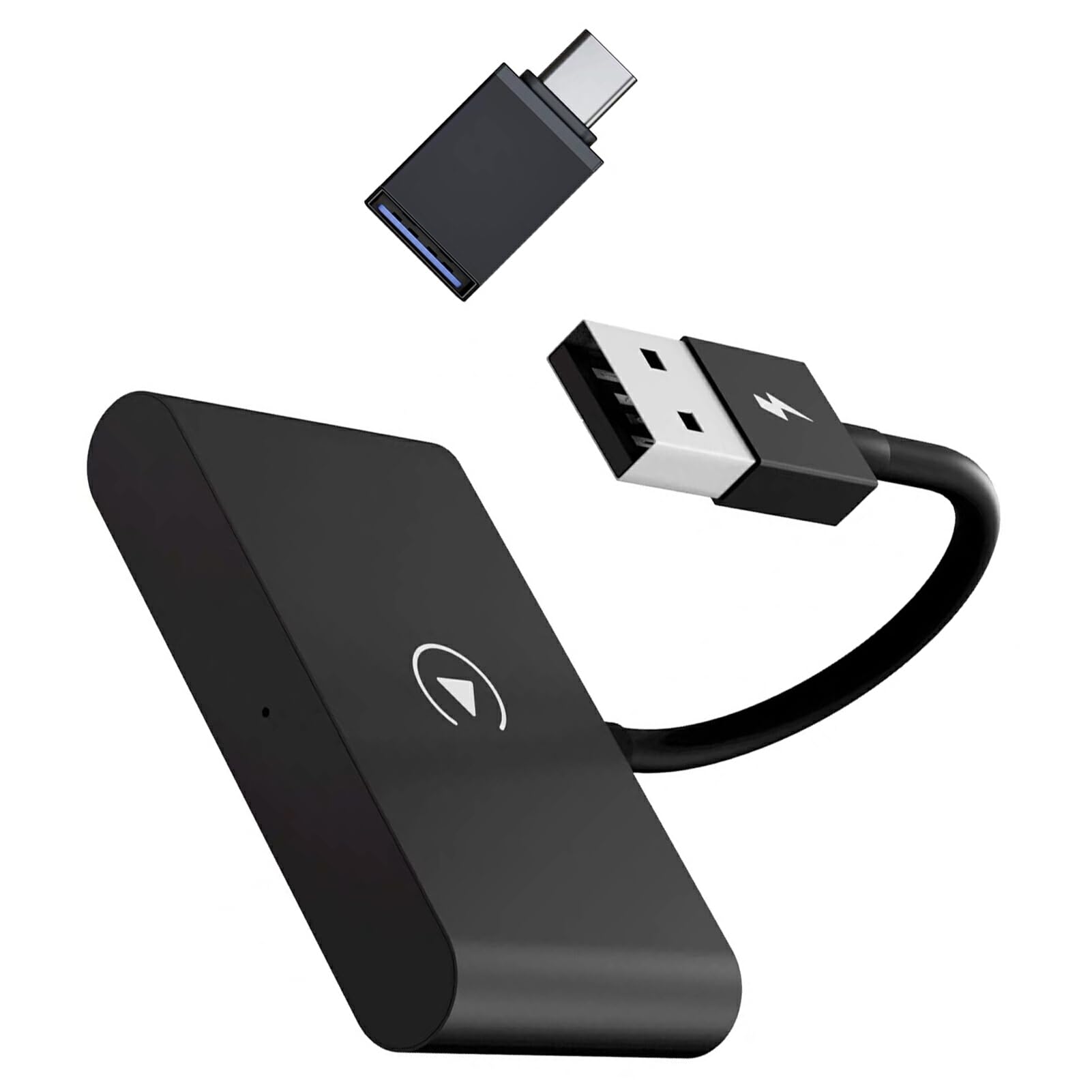 Premium USB C Car Docking Station Adapter - 6-in-1 Multi-Port Hub for Seamless Screen Mirroring & Charging | ABS Material | Black | Perfect for Road Trips & Business Travel