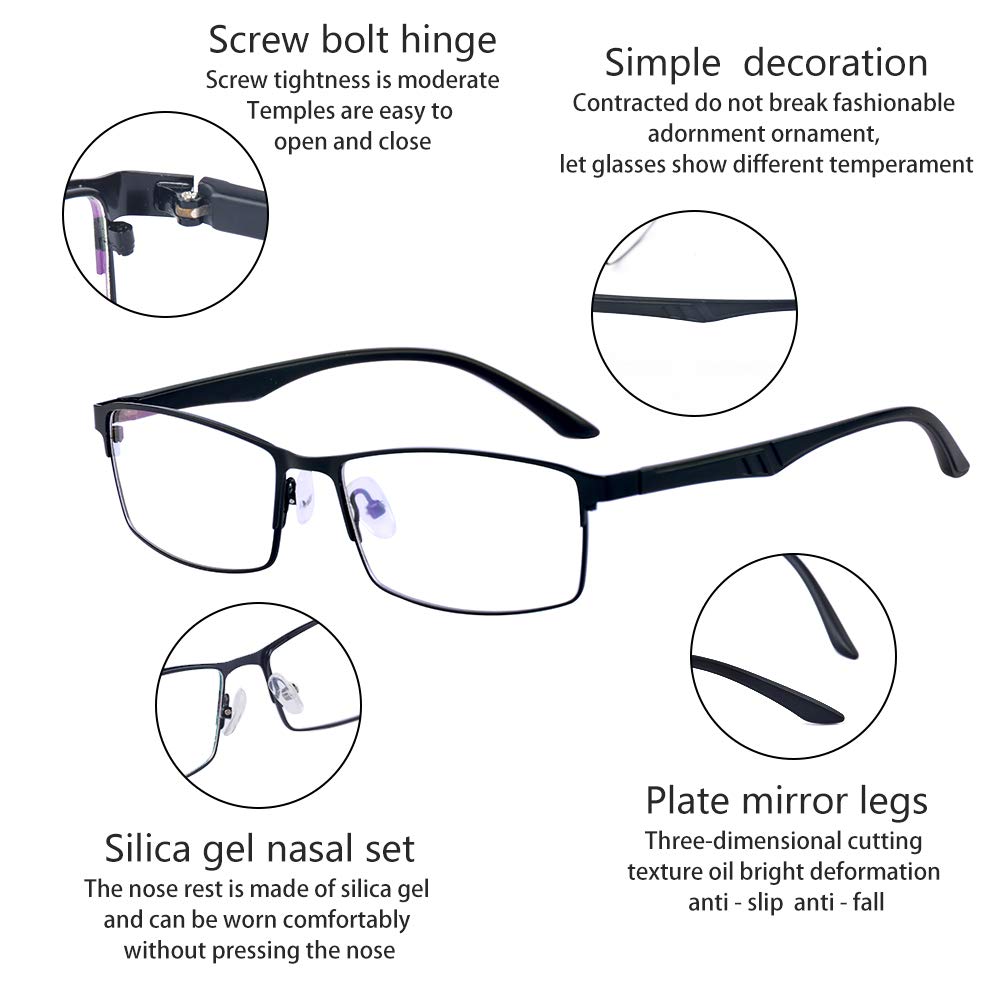 TR90 Full Frame Myopia Glasses -4.0 for Men & Women | Daily Wear