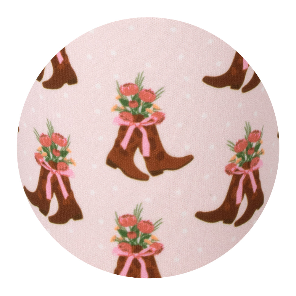 Cowgirl Coquette Medium Iced Cup Coolie - Insulated Tumbler for Cold Drinks, Perfect for Summer, Picnics, and Outdoor Adventures