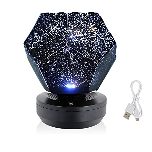 Galaxy Star Projector Lamp - LED Night Light with Starry Sky & Planetary Effects for Kids Room, Bedside, Desk, Home & Office Decor - Perfect Gift for Space Lovers & Relaxing Nighttime Ambience