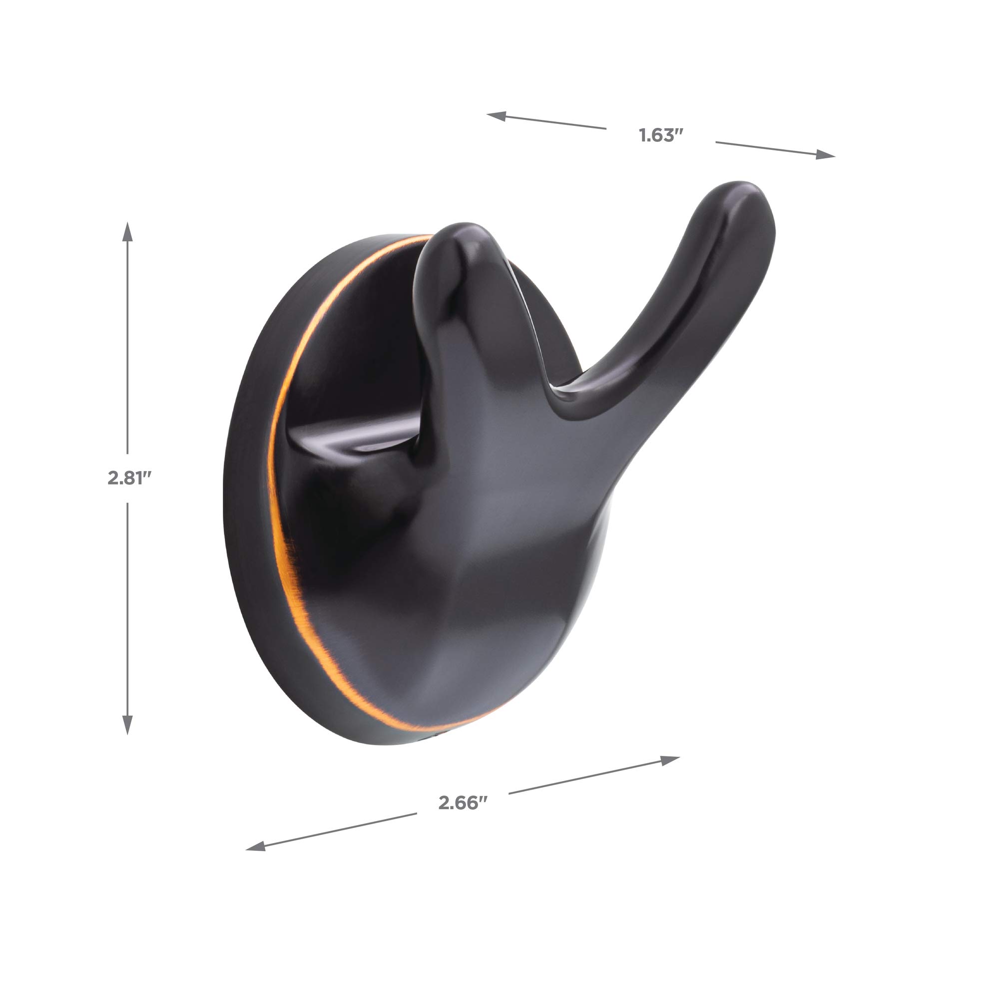 Franklin Brass Astra 4-Piece Bathroom Accessory Set in Oil Rubbed Bronze - Towel Bar, Robe Hook, Toilet Paper Holder & Towel Ring - Elegant Bathroom Decor for Modern Homes