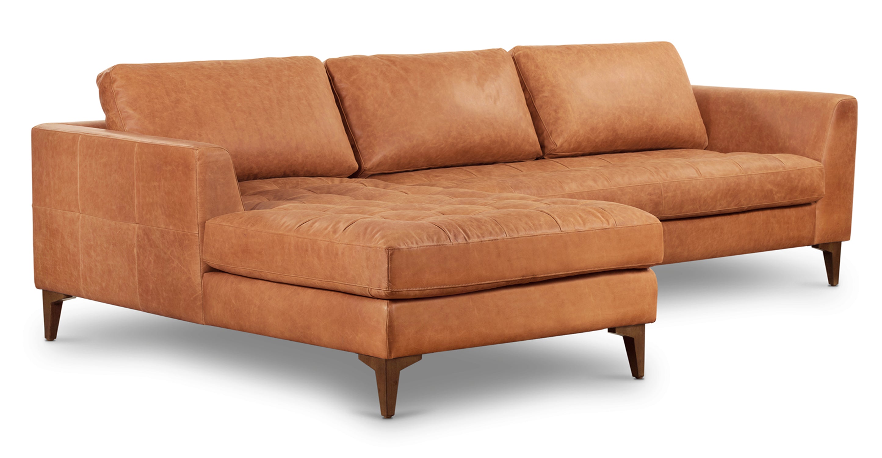 Modern Left Facing Sectional Sofa with Reversible Chaise - Comfortable L-Shaped Couch for Living Room, Family Room & Small Spaces - Perfect for Movie Nights & Relaxing