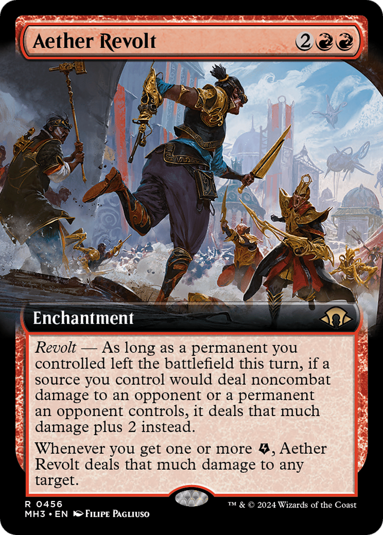 Aether Revolt Extended Art Card - Modern Horizons 3 MTG Collectible for Commander & Modern Play | Perfect for Magic: The Gathering Tournaments and Casual Gaming