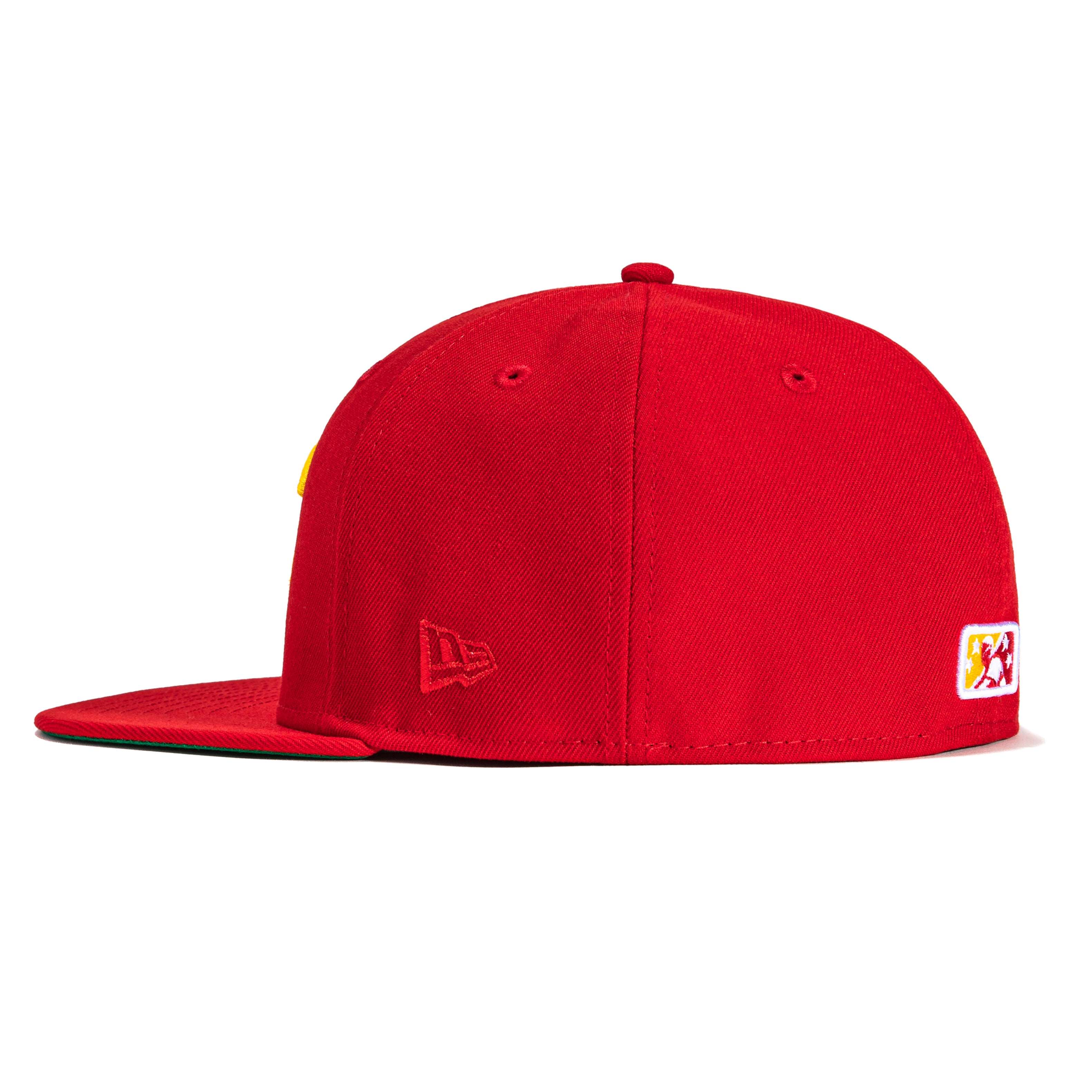 New Era 59Fifty Calgary Cannons Snapback Hat - Red, White & Gold Baseball Cap for Men & Women - Perfect for Sports Fans, Casual Wear & Team Spirit