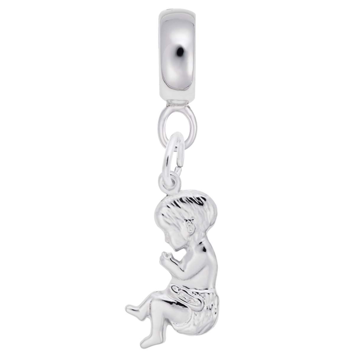 Baby Charm Dangle Beads for Bracelets & Necklaces - Handmade Jewelry Making Supplies for DIY Craft Projects | Perfect for Baby Shower Gifts & Kids Accessories